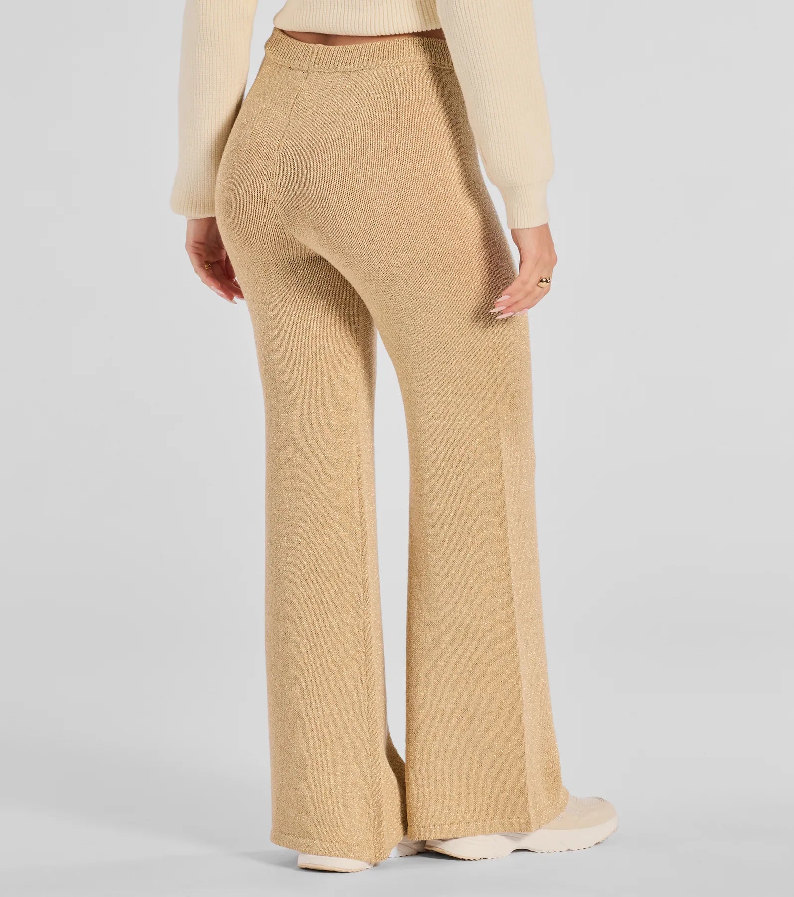 Premium Cozy Luxe Lurex Knit Pants - Ultimate Comfort & Style