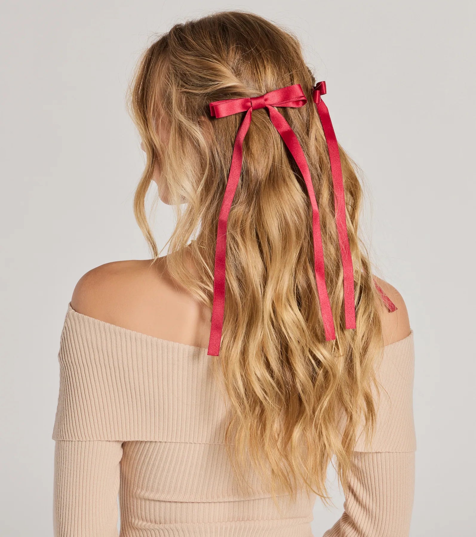 Premium Sweetheart Long Bow Twin Pack - Ultimate Hair Accessory