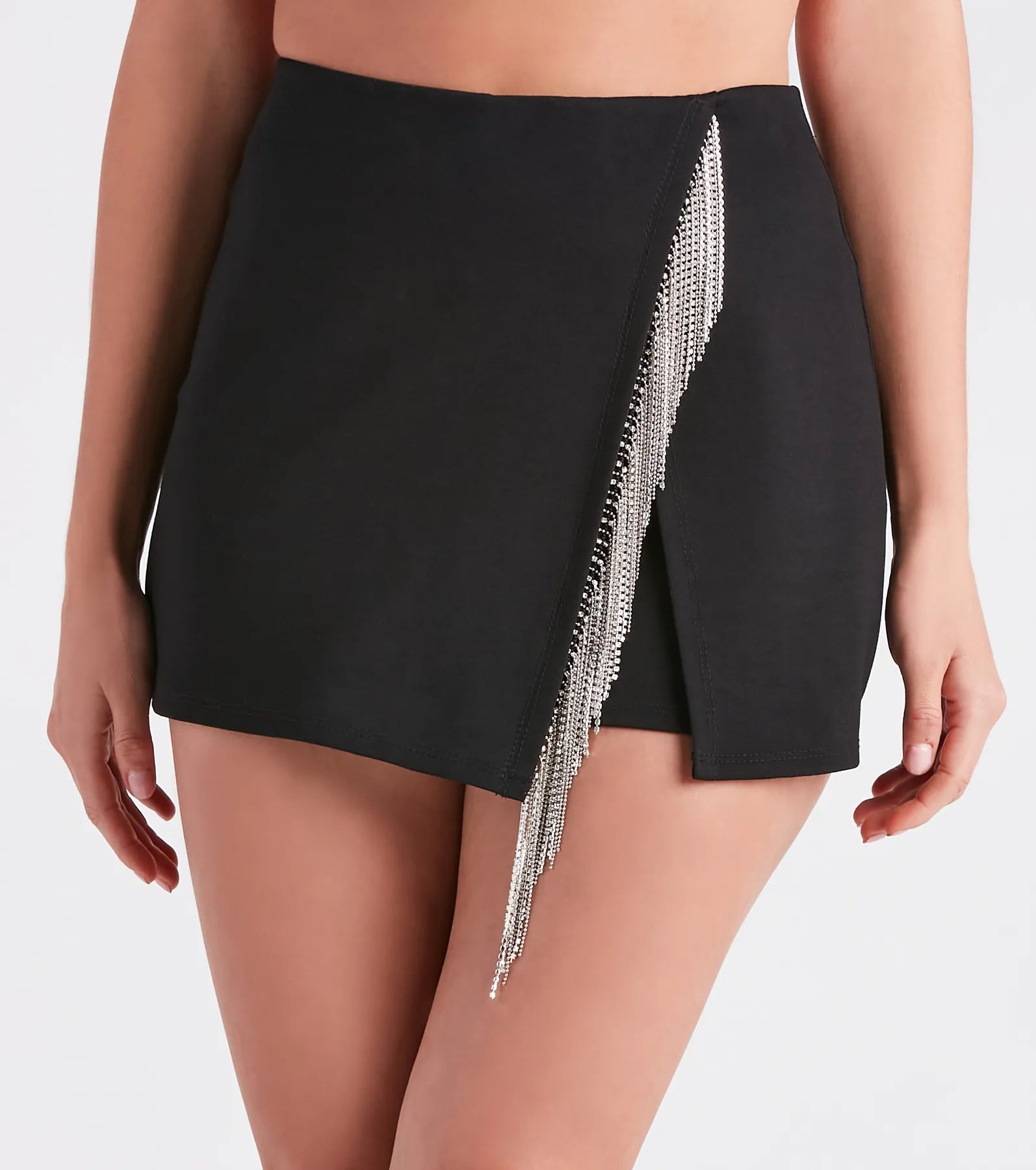 Ultimate Rhinestone Fringe Skort - Dare to Dazzle