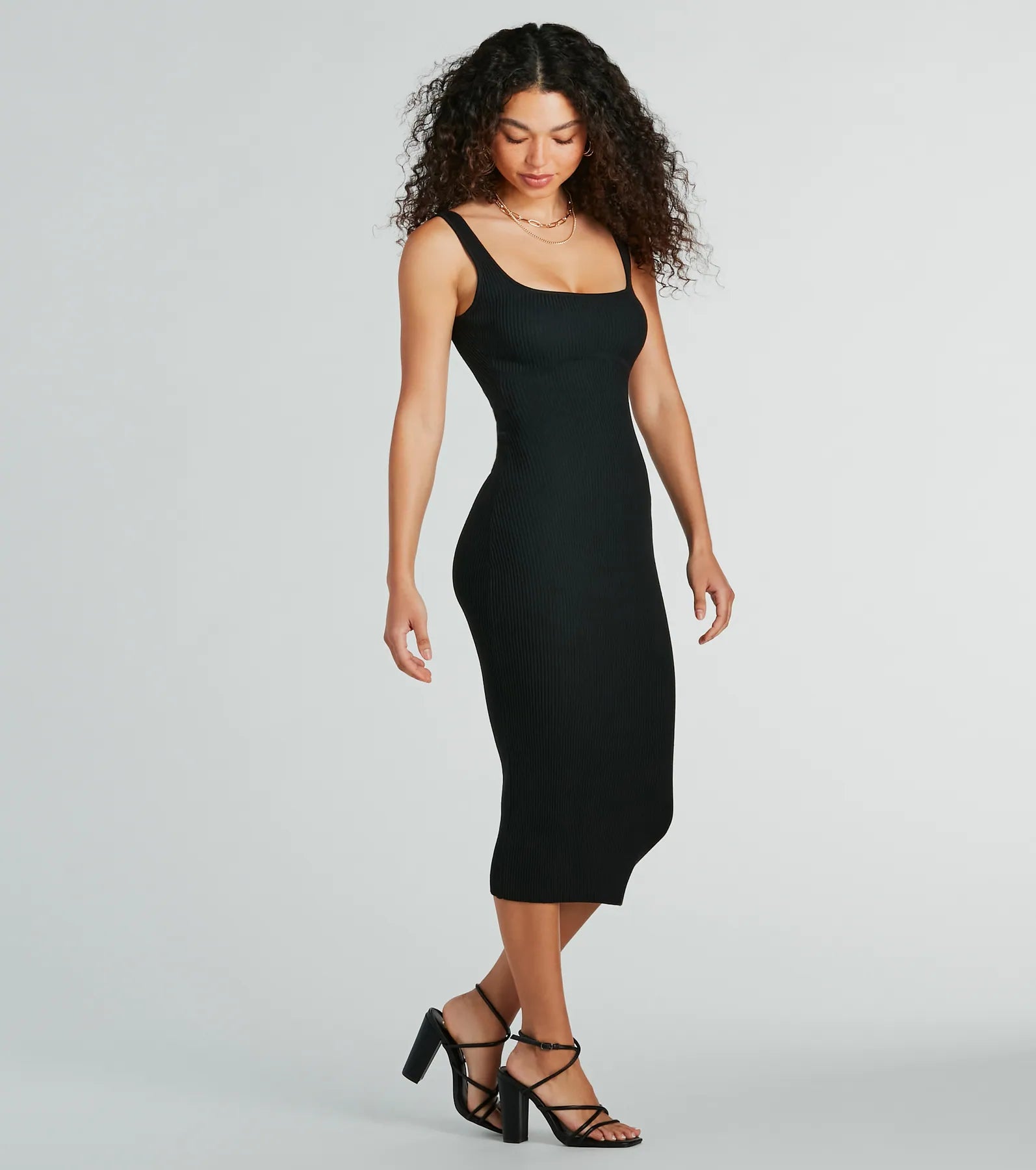 Ultimate Ribbed Knit Bodycon Midi Dress - Perfect for Everyday Chic