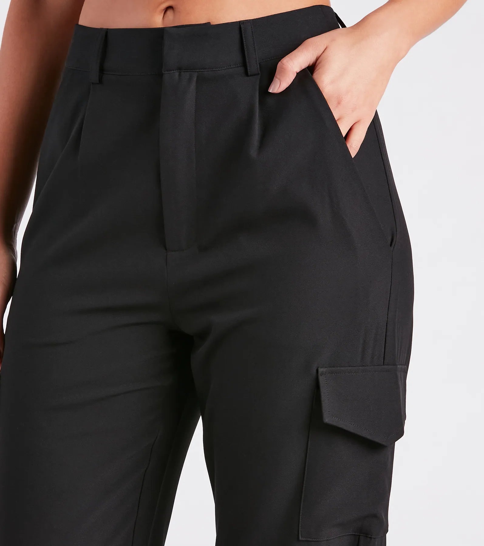 Ultimate Sophistication High-Rise Cargo Pants