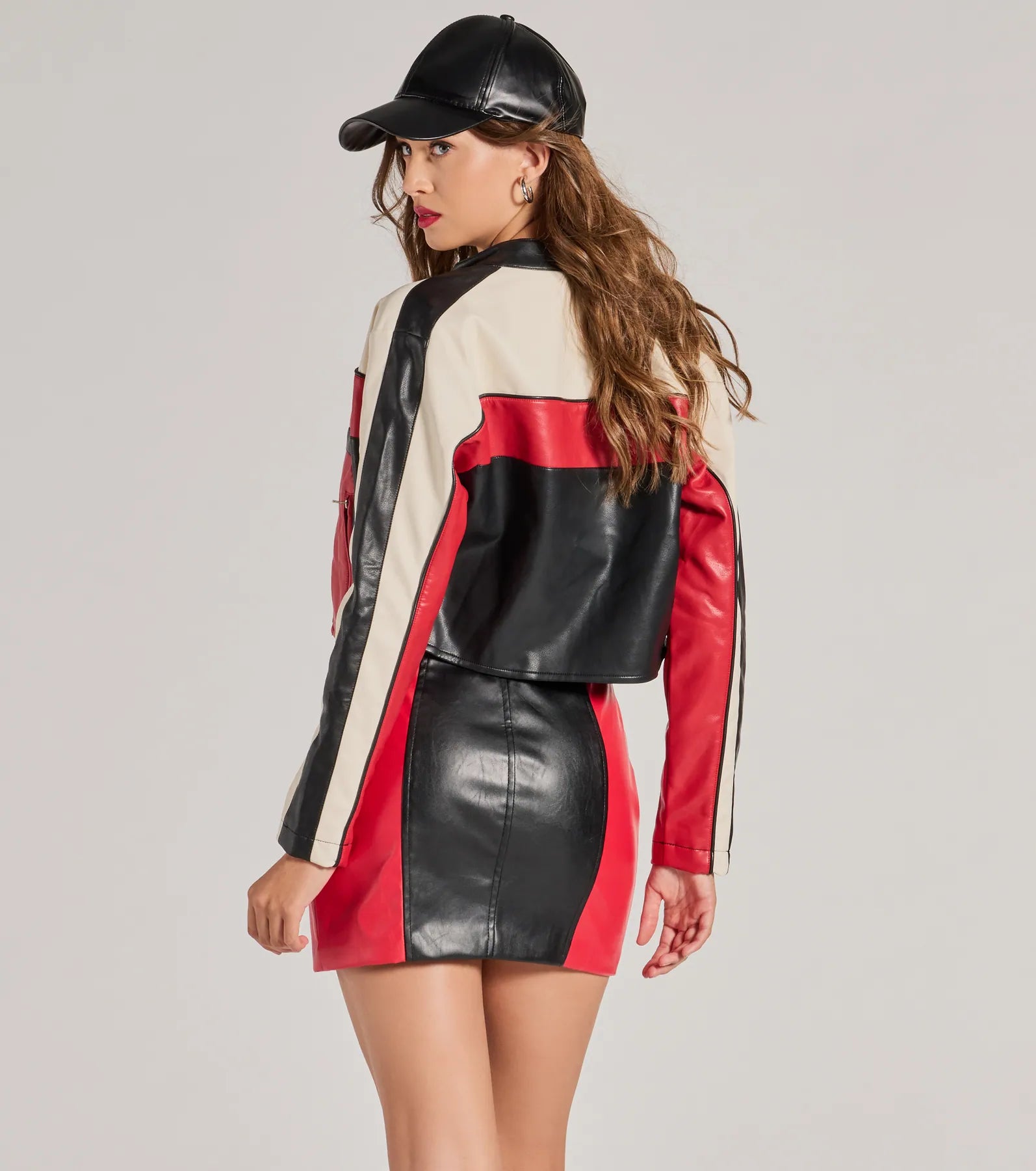 Premium Faux Leather Moto Crop Jacket - Ride in Style