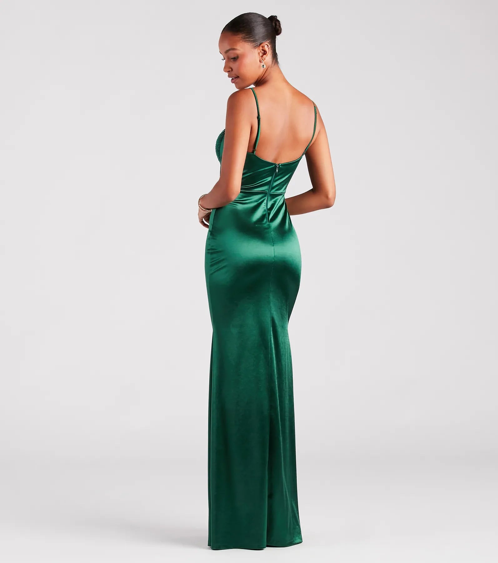 Jaycee Premium Satin Corset Mermaid Gown