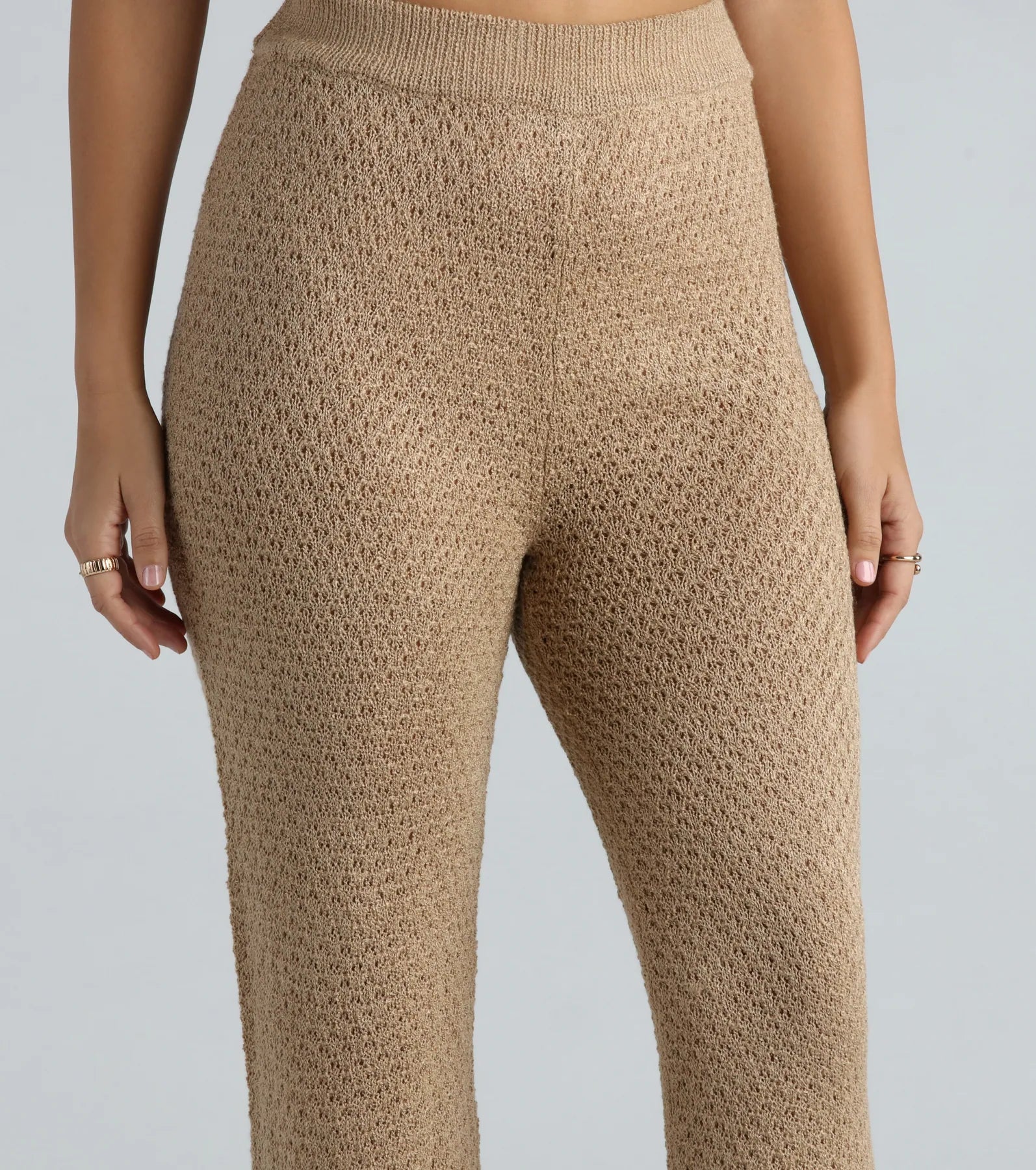 Ultimate Autumn Comfort Crochet Wide-Leg Pants