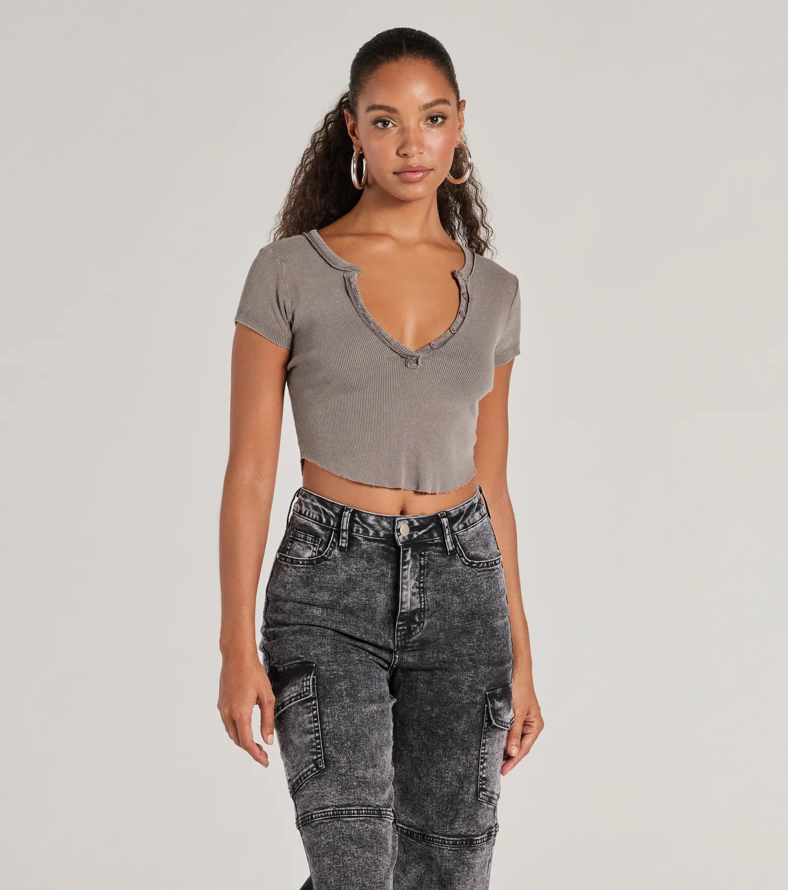 Premium Ribbed Knit Crop Top – Effortless Everyday Style