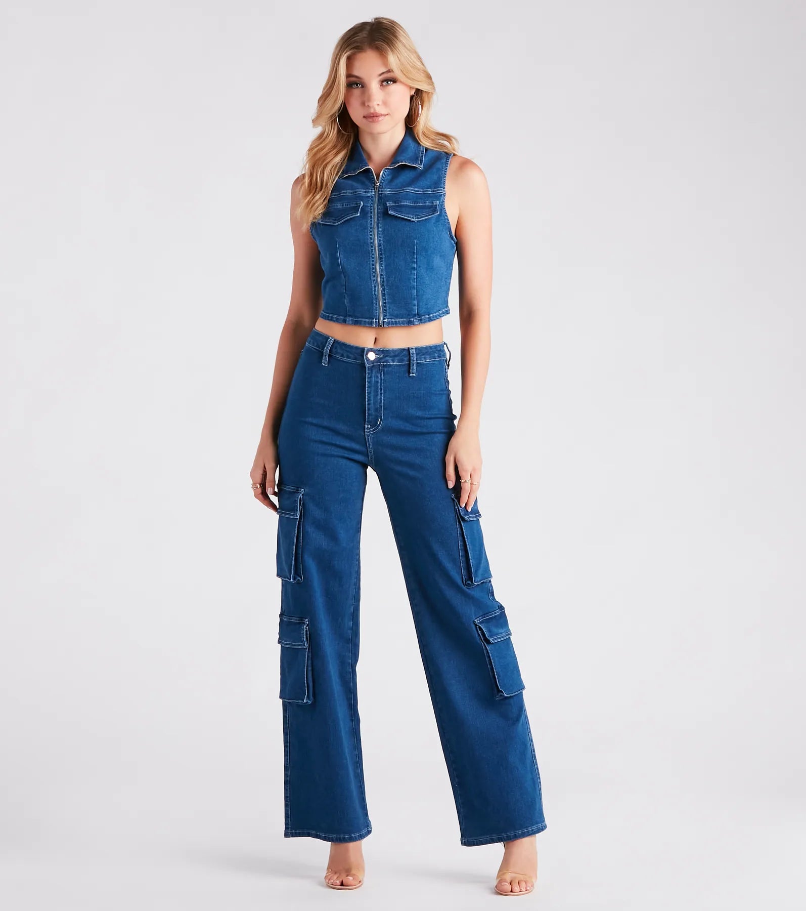 Ultimate Wide Leg Denim Pants - Cutie In Charge