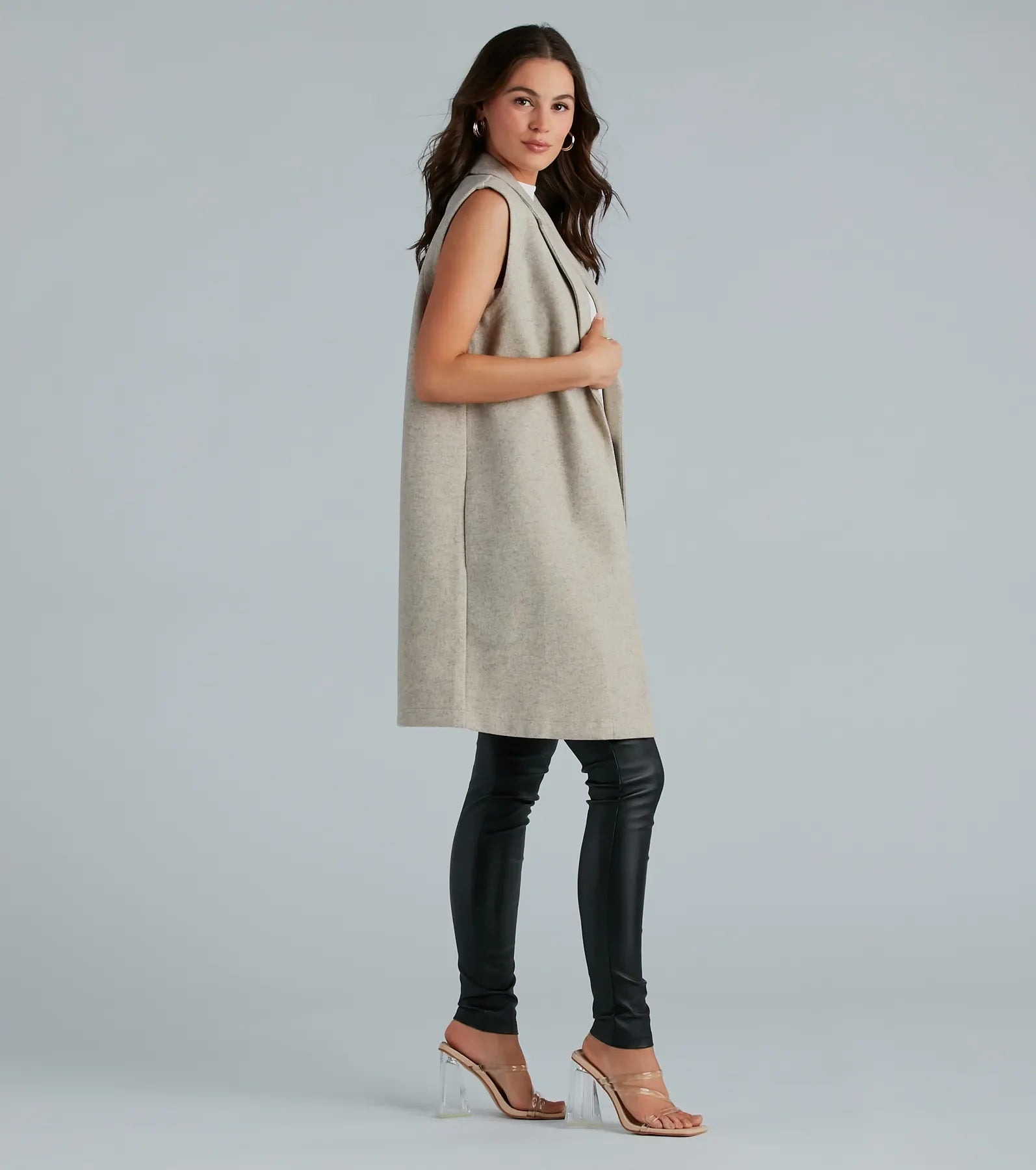 Premium Faux Wool Long Vest - Ultimate Cold Weather Style