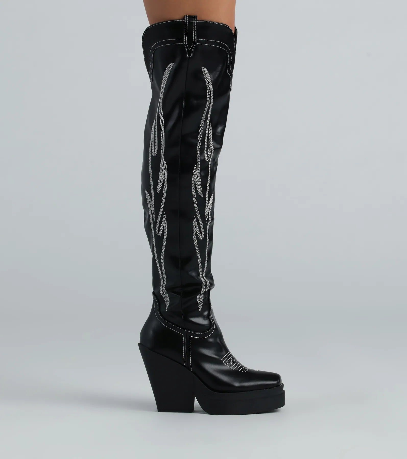 Premium Western Heat Cowboy Thigh-High Boots - Ultimate Style Statement