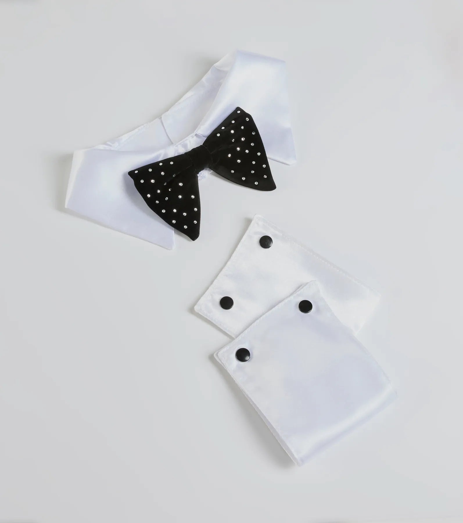Ultimate Bunny Babe Rhinestone Bowtie & Cuff Set