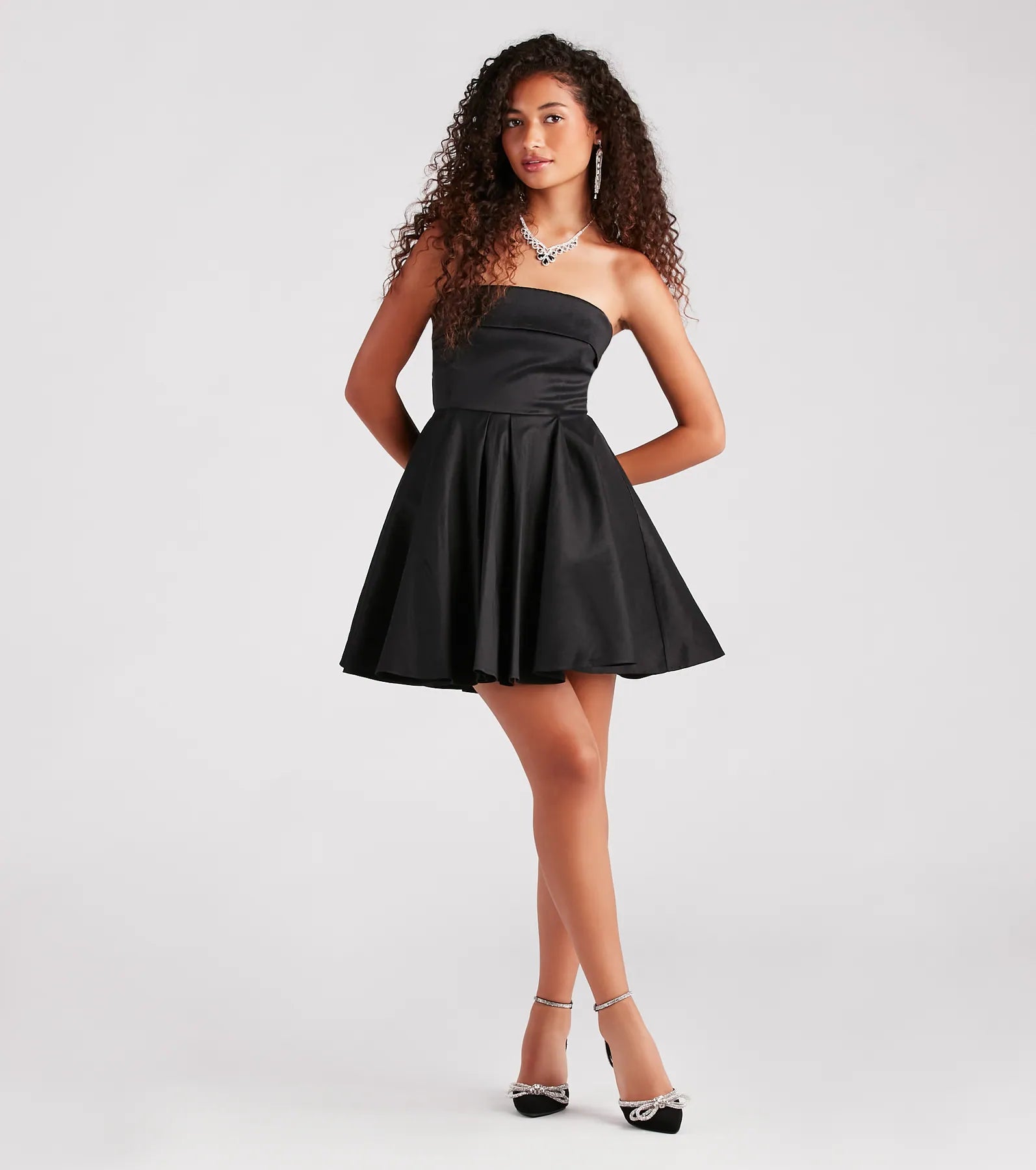 Ultimate Francie Taffeta Strapless Party Dress