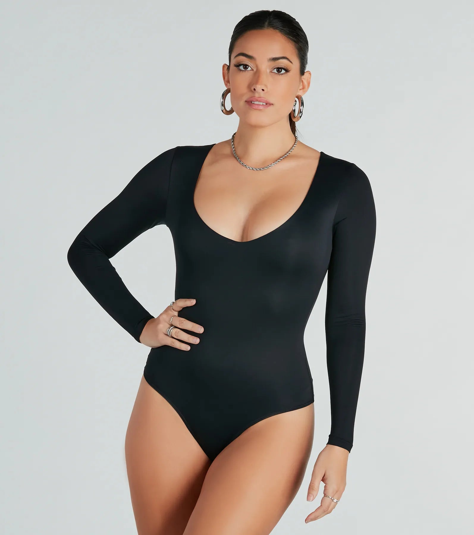 Ultimate Smooth Silhouette V-Neck Bodysuit – All-Season Staple