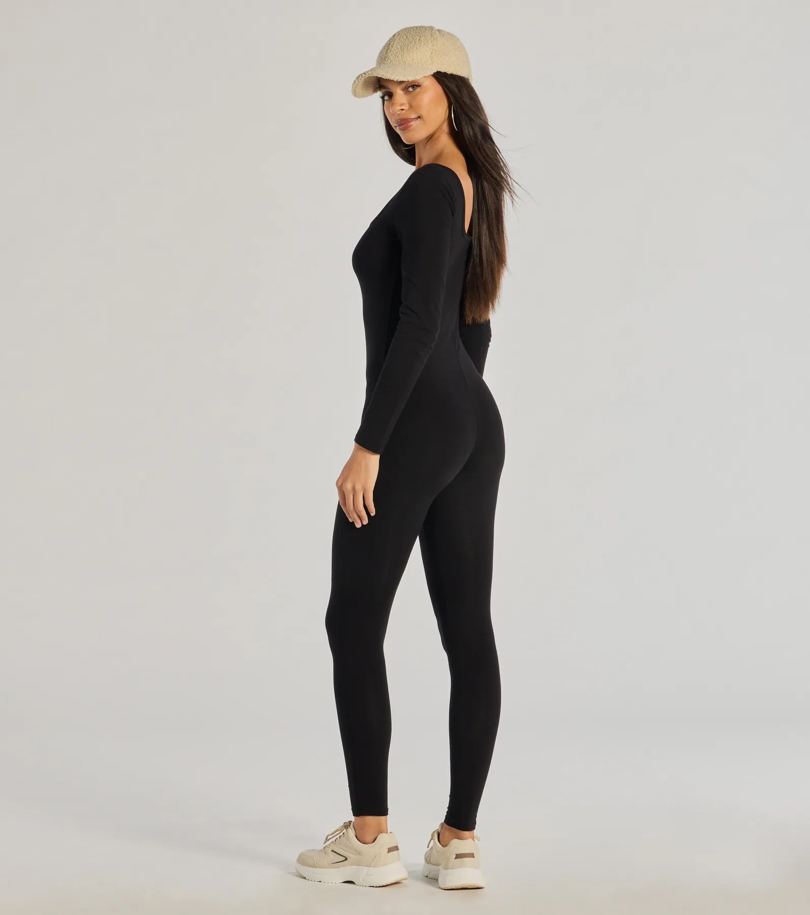 Premium Cozy Up Long Sleeve Knit Jumpsuit - Ultimate Comfort