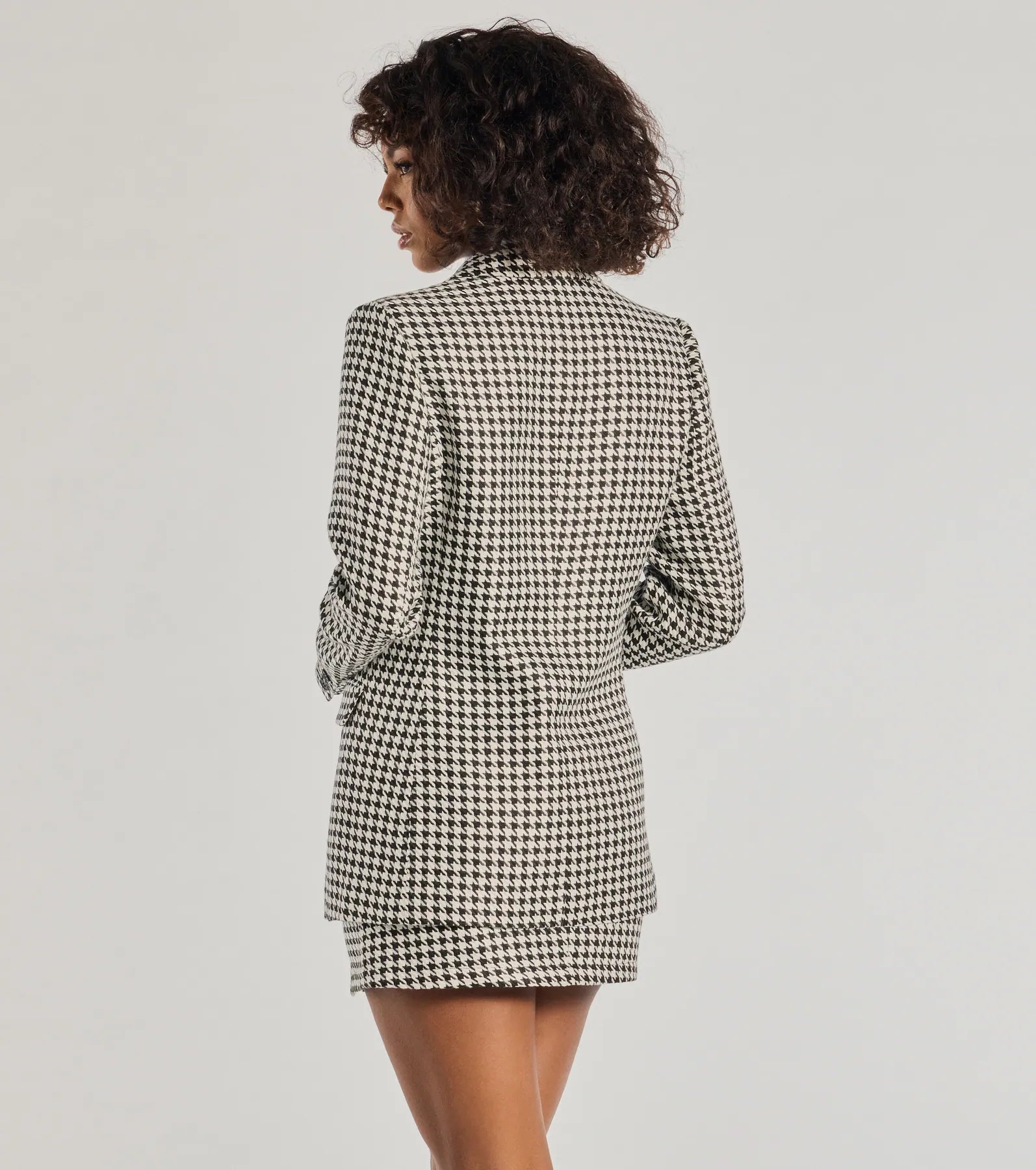 Premium Icon Era Houndstooth Woven Blazer - Ultimate Style Upgrade