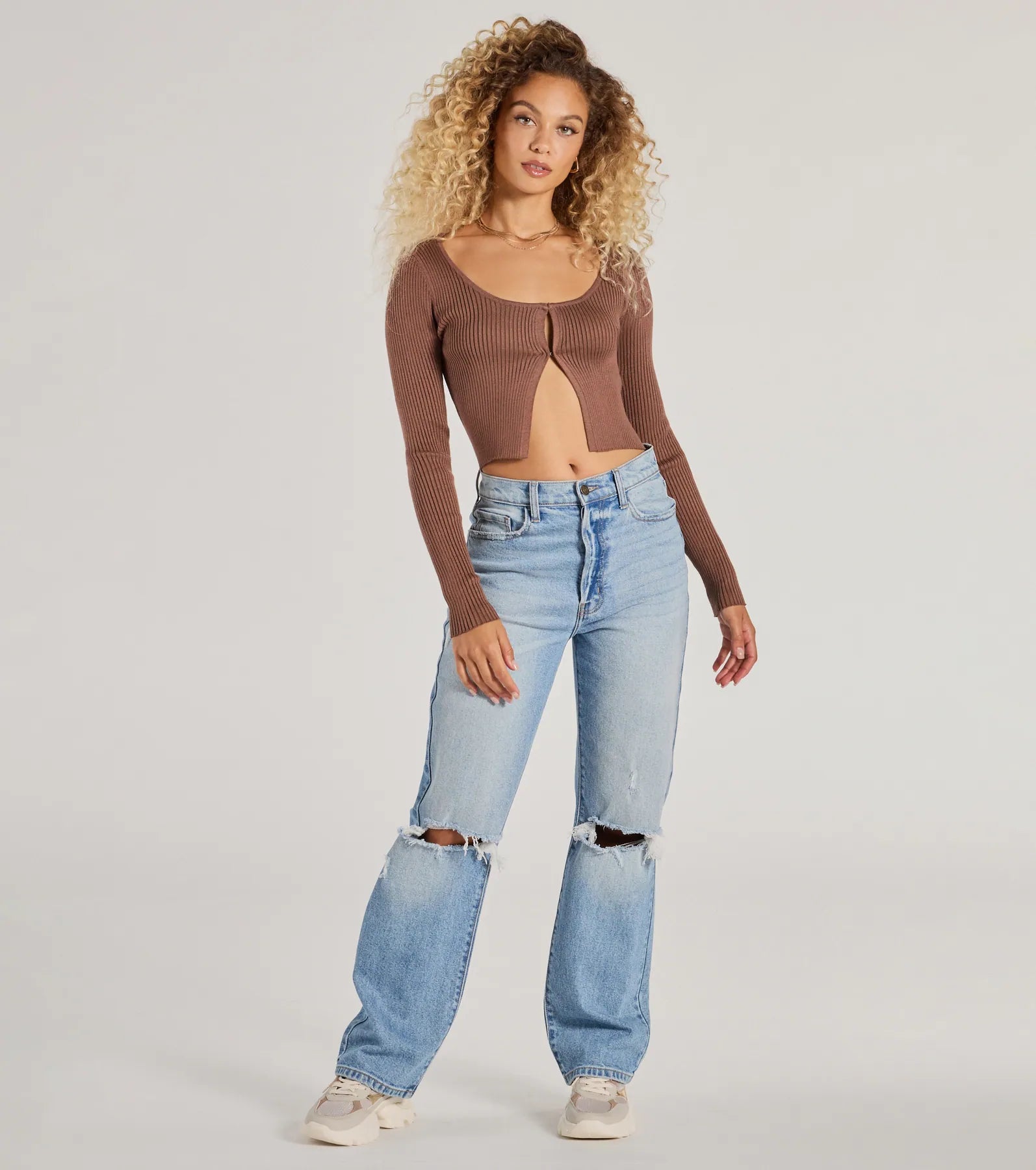Ultimate Toasty Babe Rib Knit Crop Top