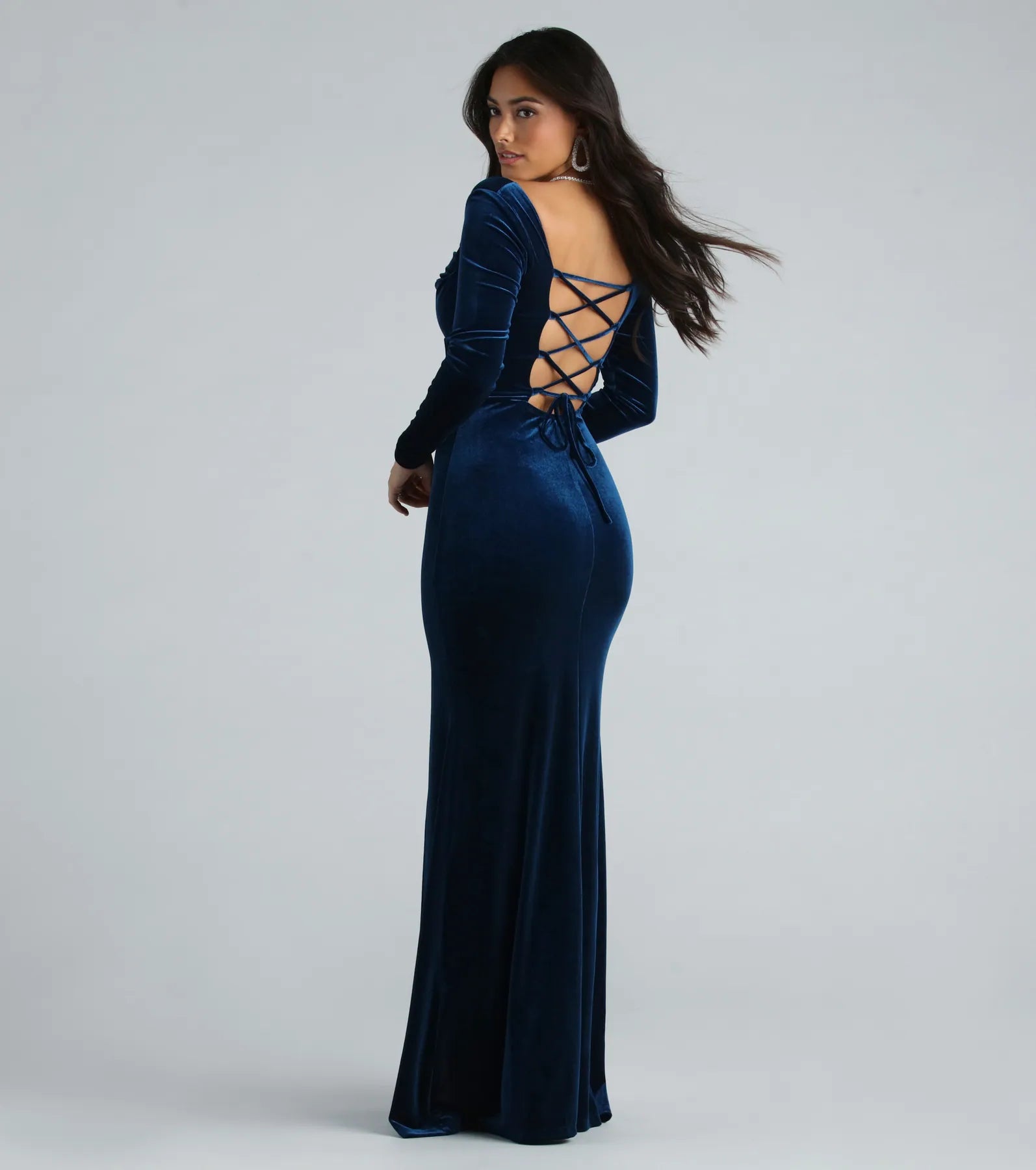 Premium Velvet Mermaid Evening Gown - Timeless Elegance