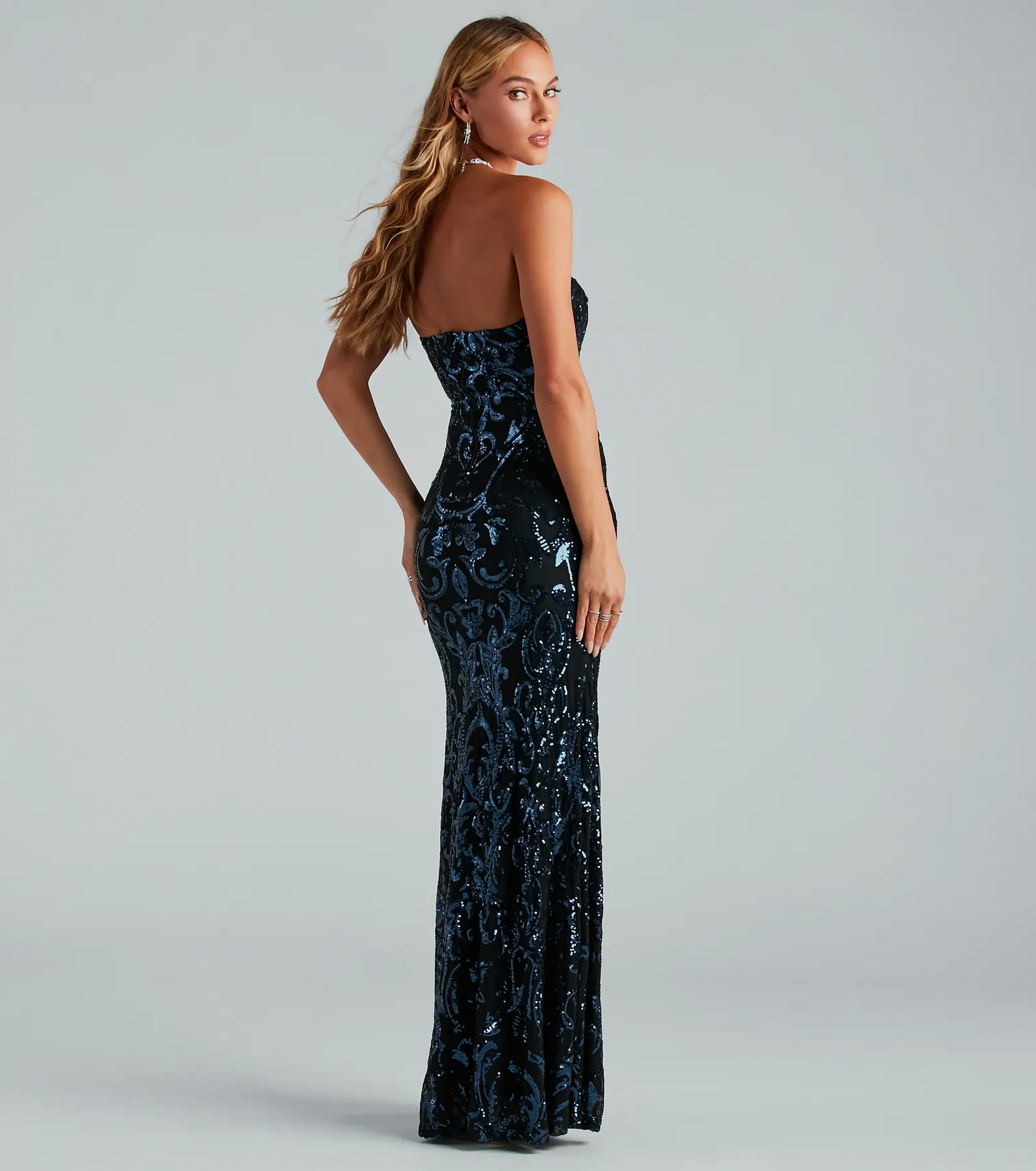 Ultimate Glamour: Jaelene Premium Sequin Mermaid Gown