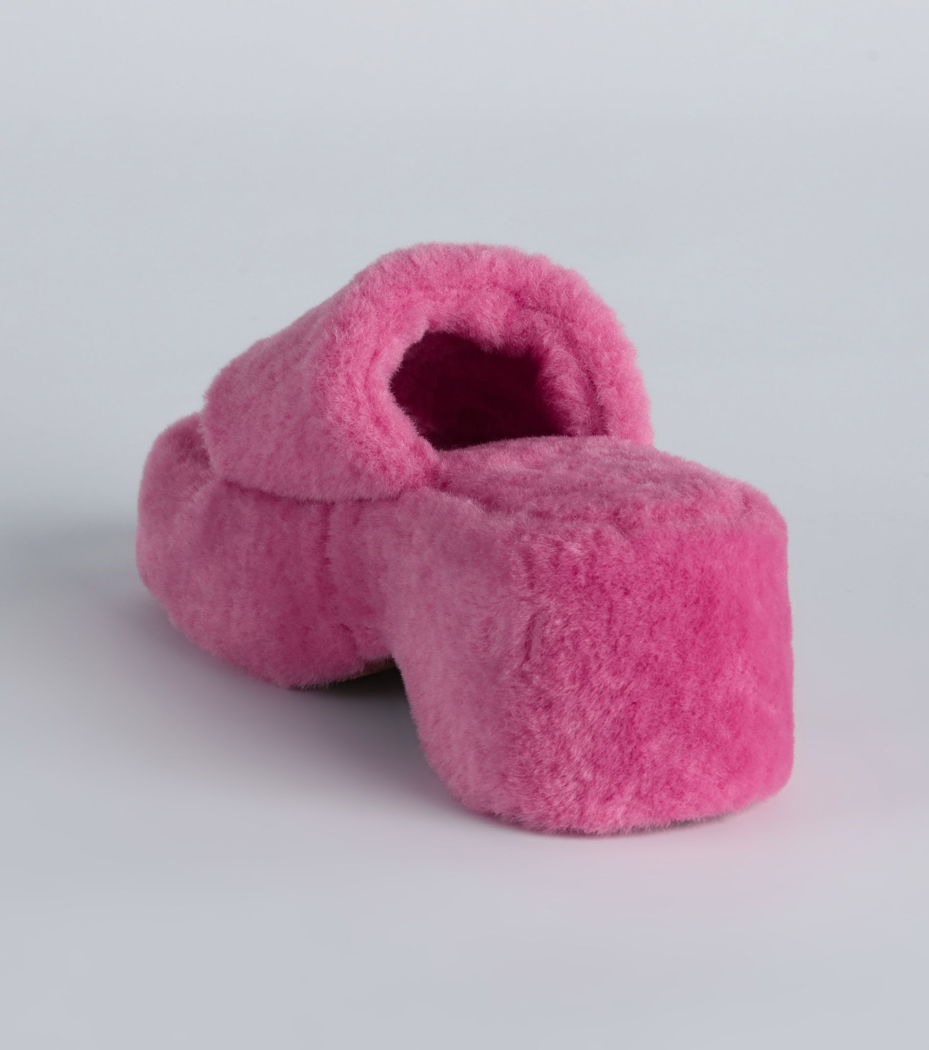 Ultimate Y2K Fuzzy Platform Slippers - Hello Fabulous!