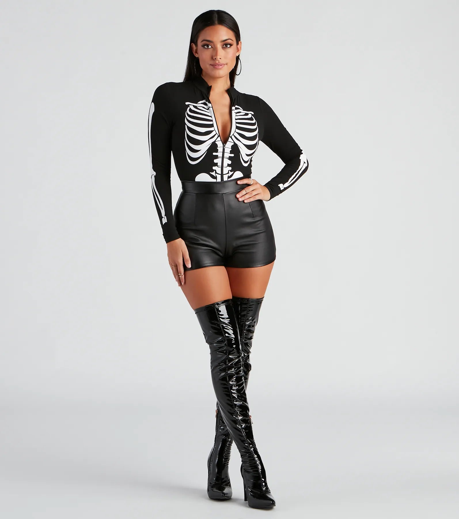 Ultimate Sultry Skeleton Halloween Bodysuit