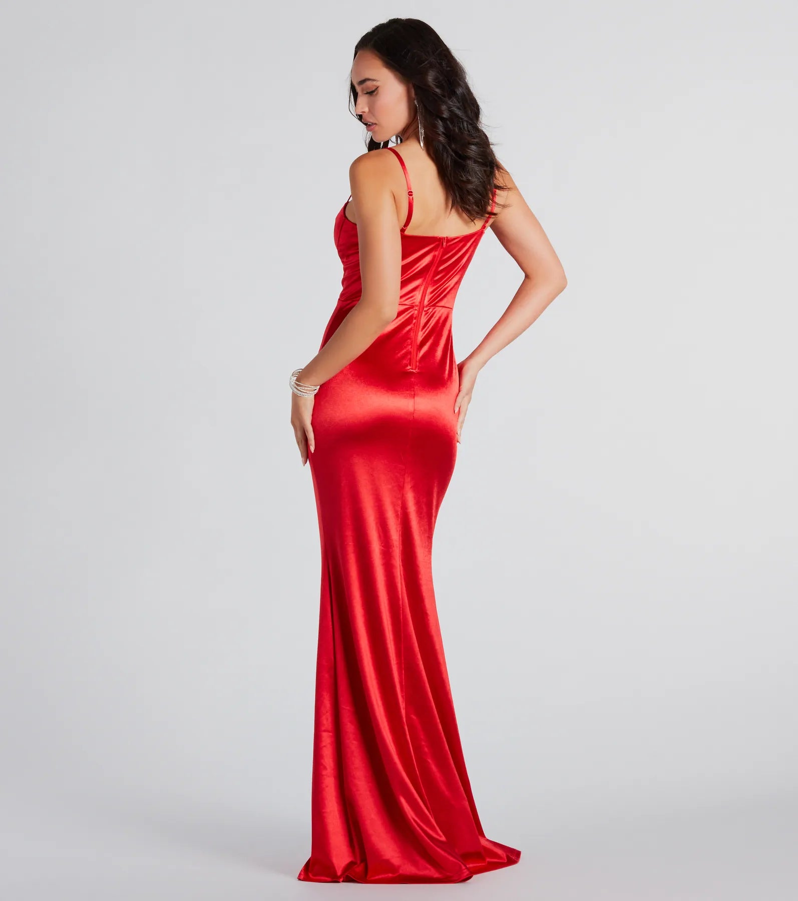 Premium Francine Elegant Satin Mermaid Gown