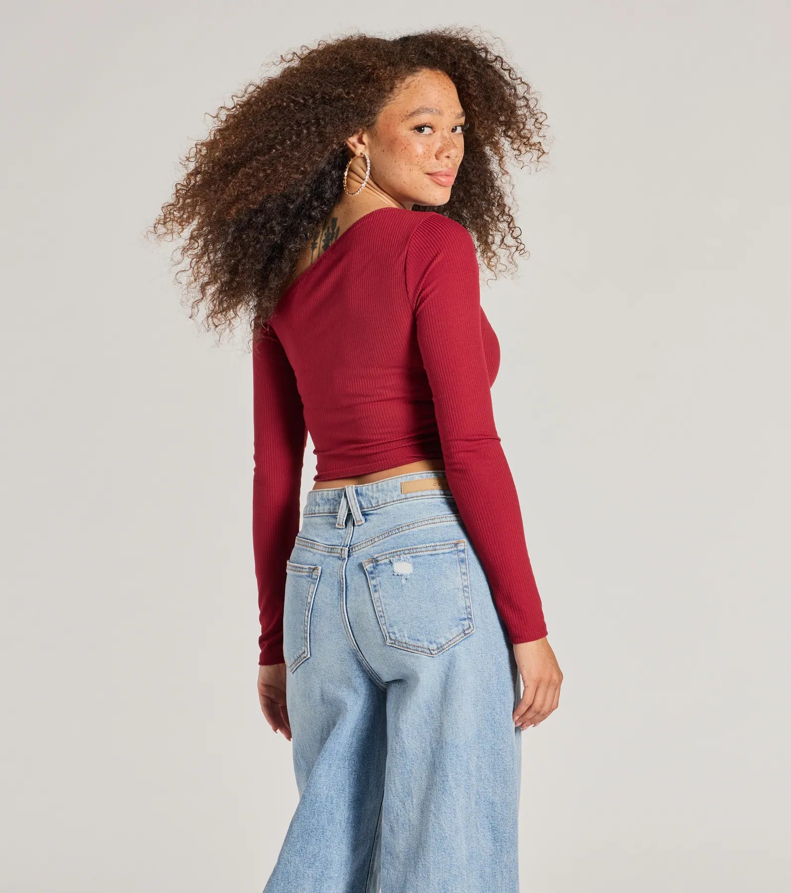 Premium One-Shoulder Ribbed Crop Top - Effortlessly Chic