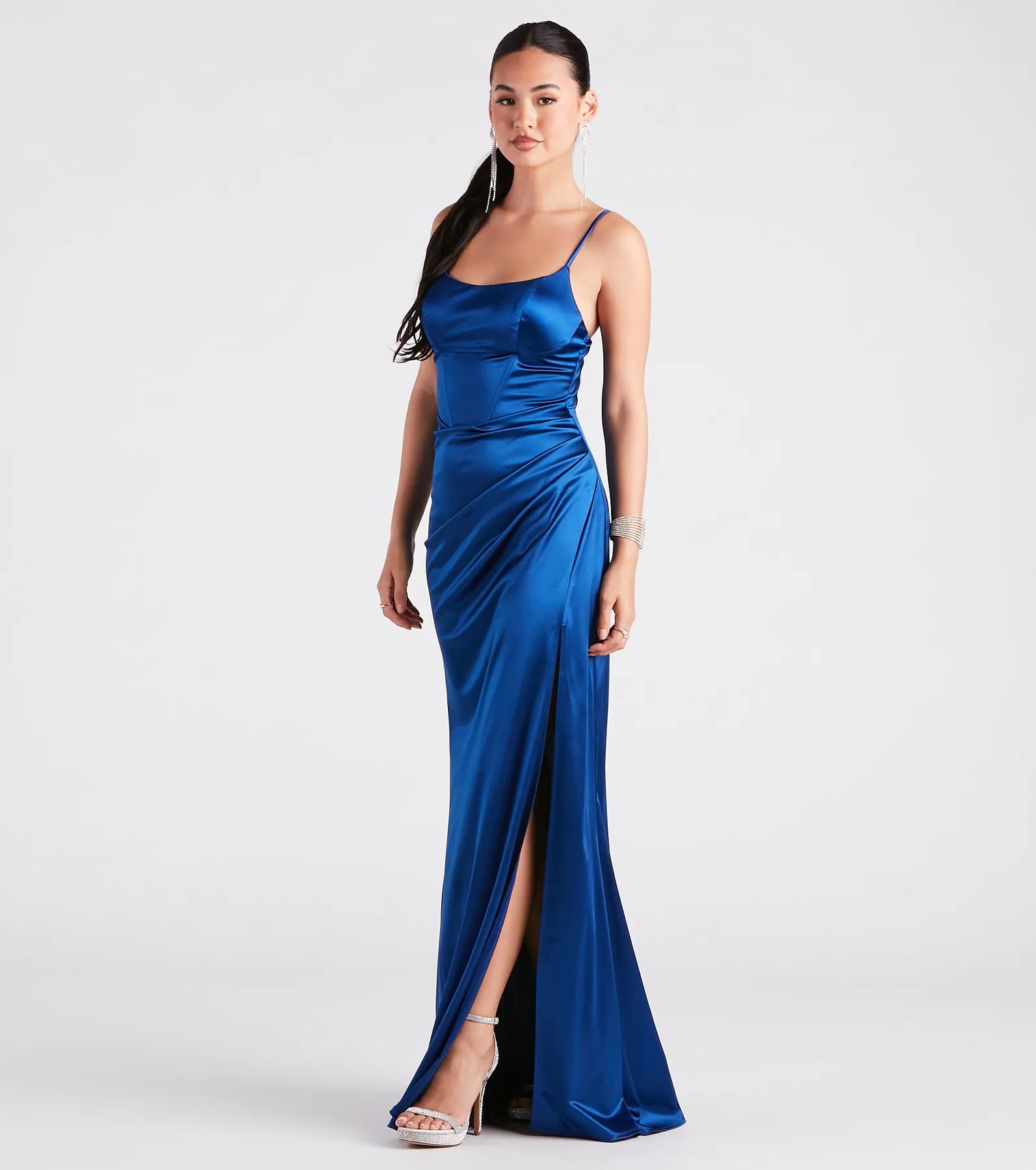 Premium Vickie Satin Mermaid Gown for Special Occasions