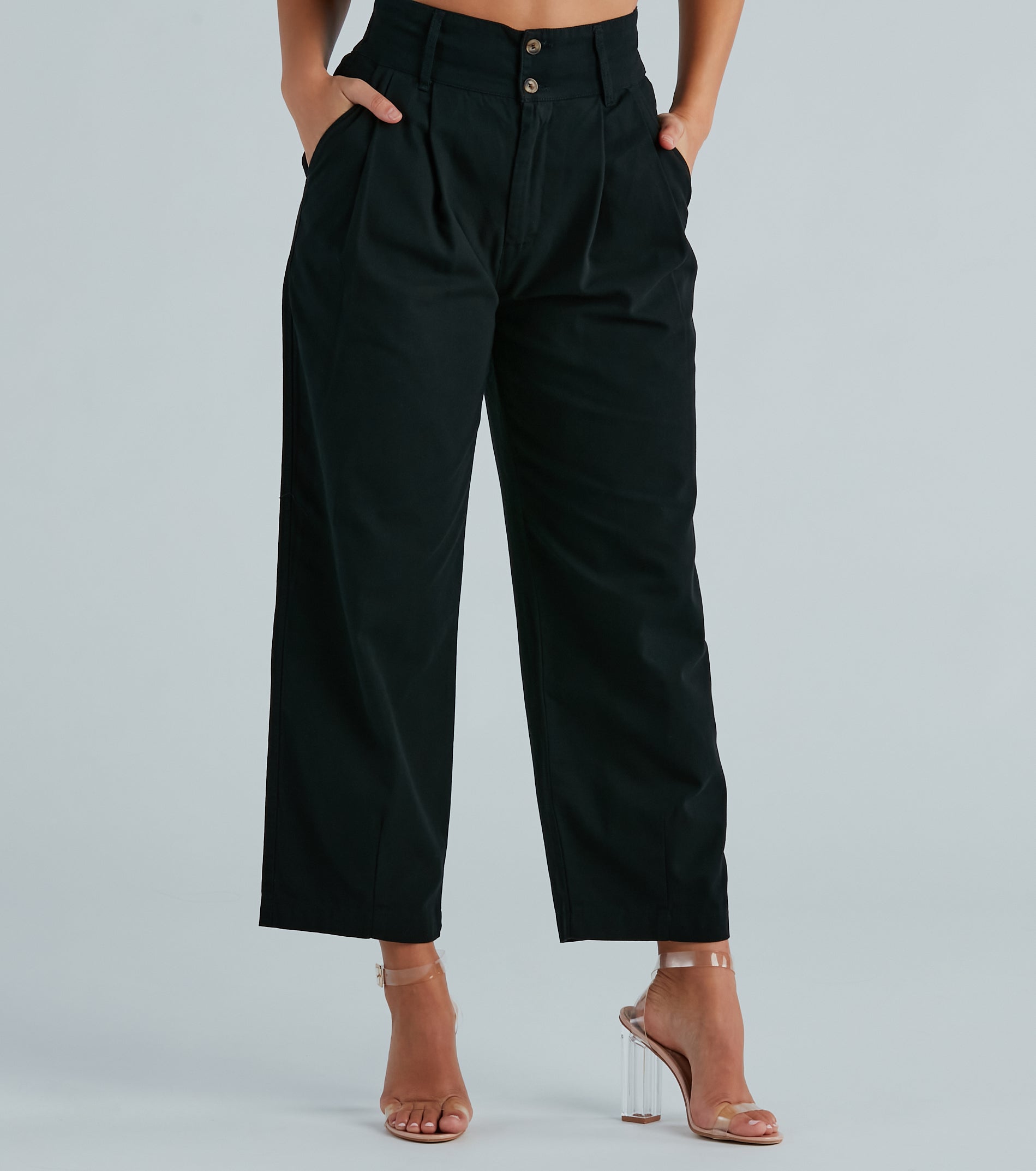 Premium Effortless Ease Wide-Leg Canvas Pants