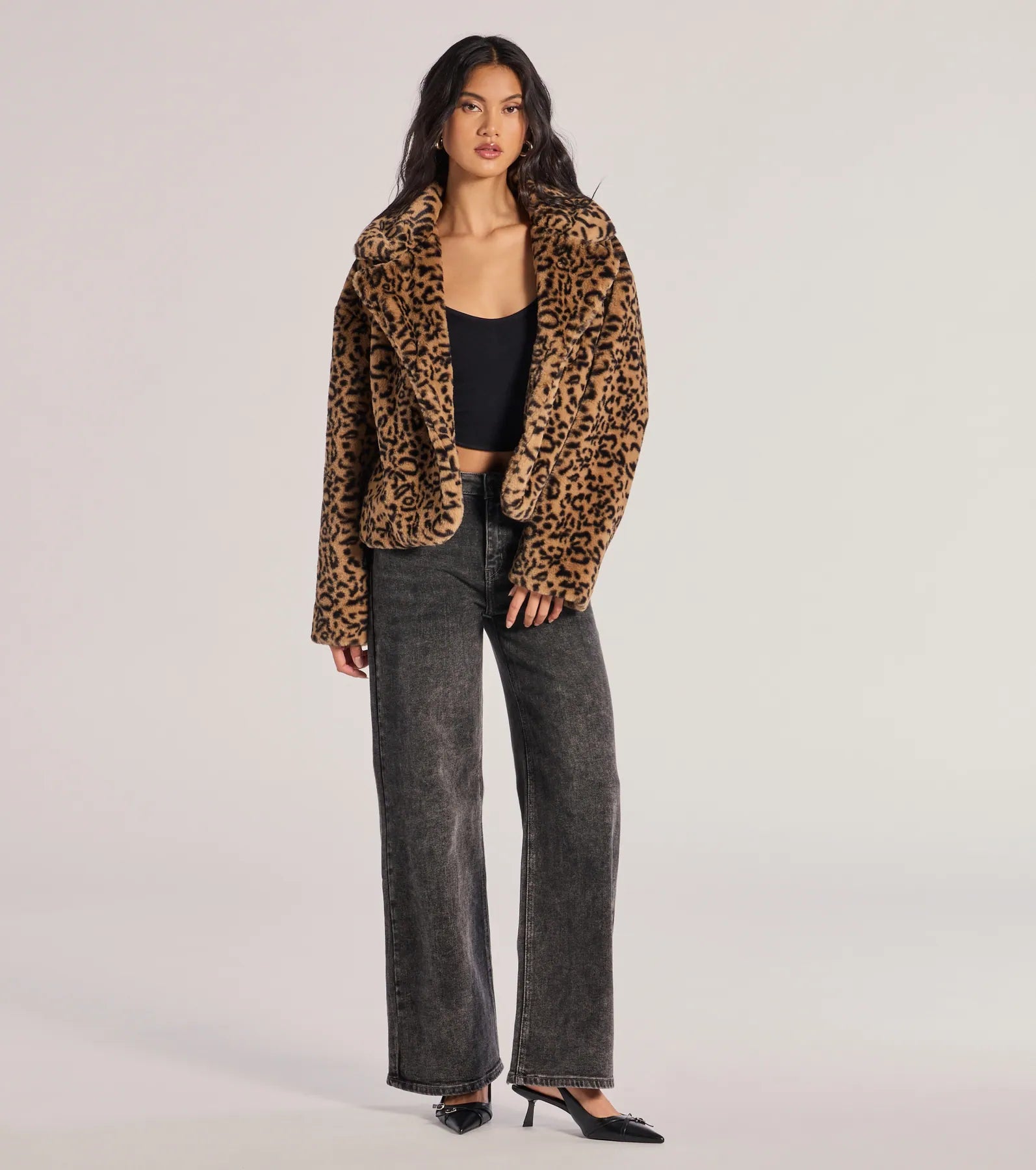 Ultimate Luxe Glam Leopard Print Faux Fur Jacket - Premium Style Upgrade