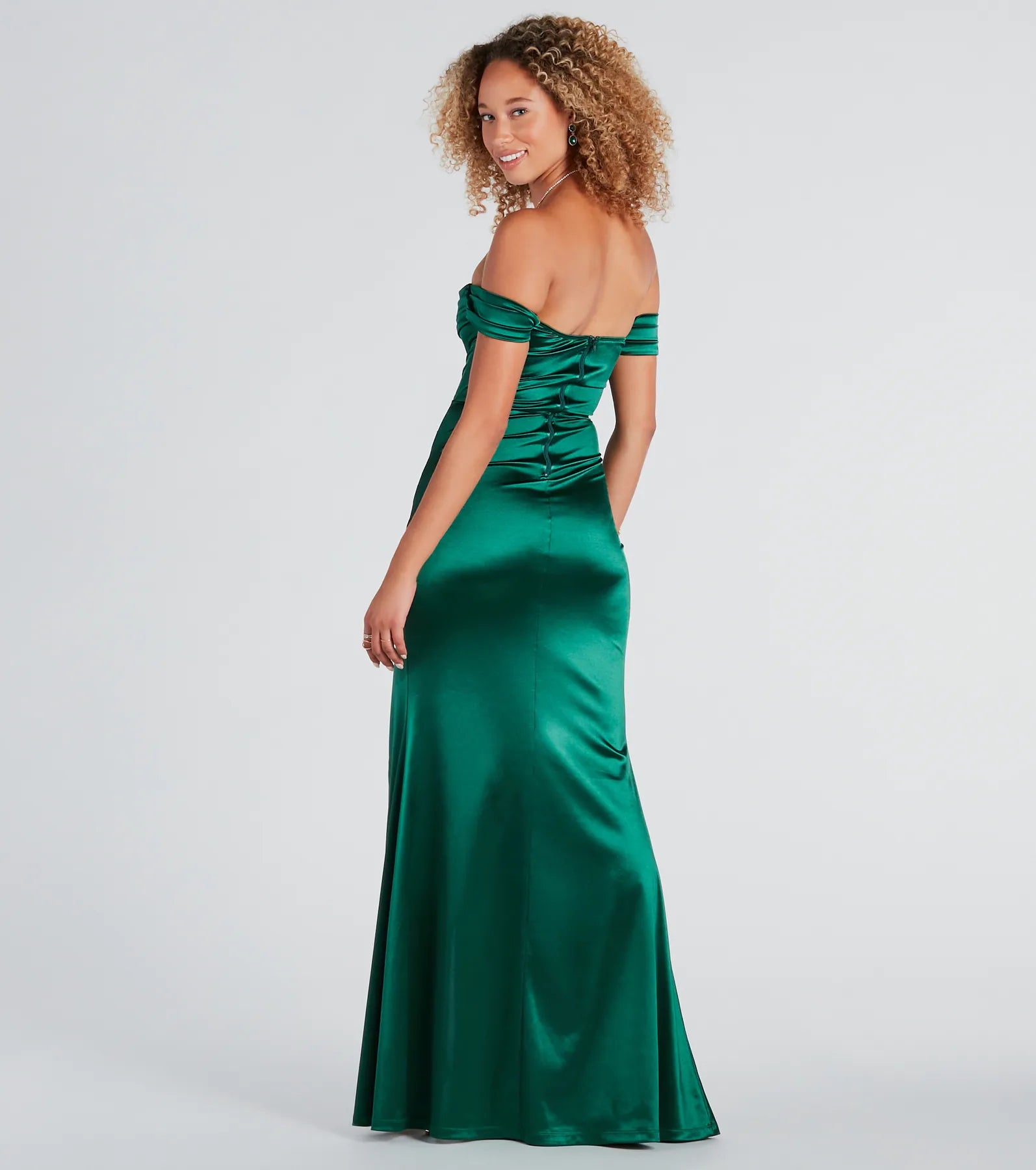 Premium Albi Satin Mermaid Evening Gown