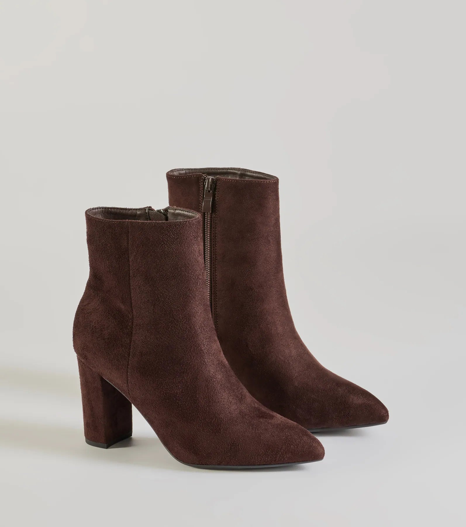 Premium Faux Suede Block Heel Booties - Ultimate Style & Comfort