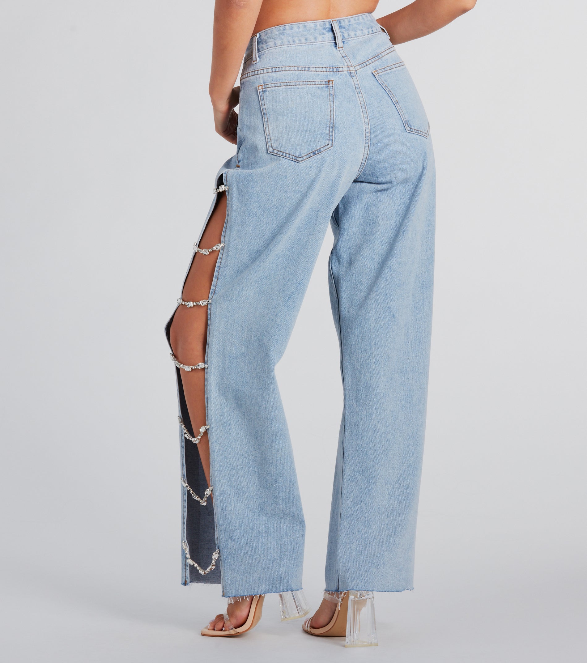 Ultimate Glam Crush High-Rise Gemstone Denim Jeans