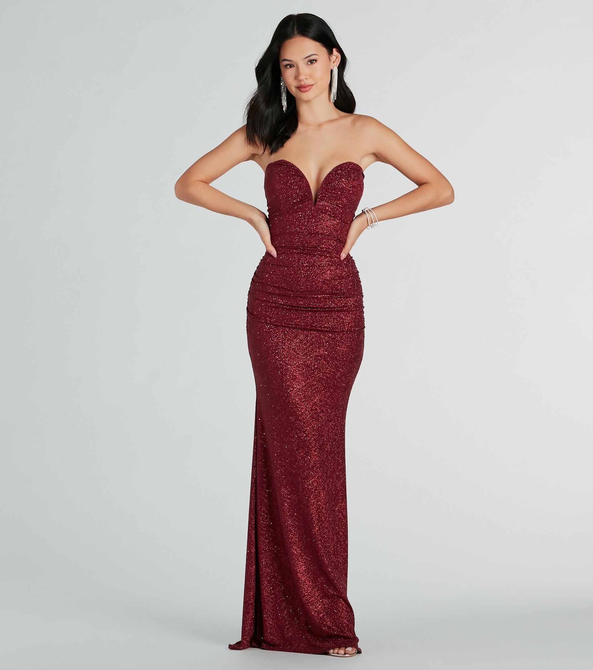 Elaine Premium Glitter Mermaid Gown - Ultimate Formal Elegance