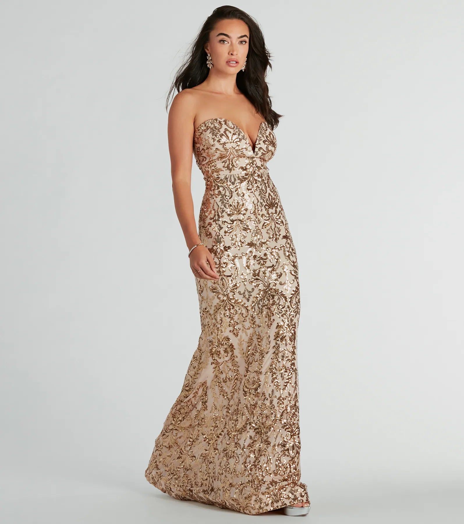 Ultimate Leighton Sequin Mermaid Gown for Black Tie Events