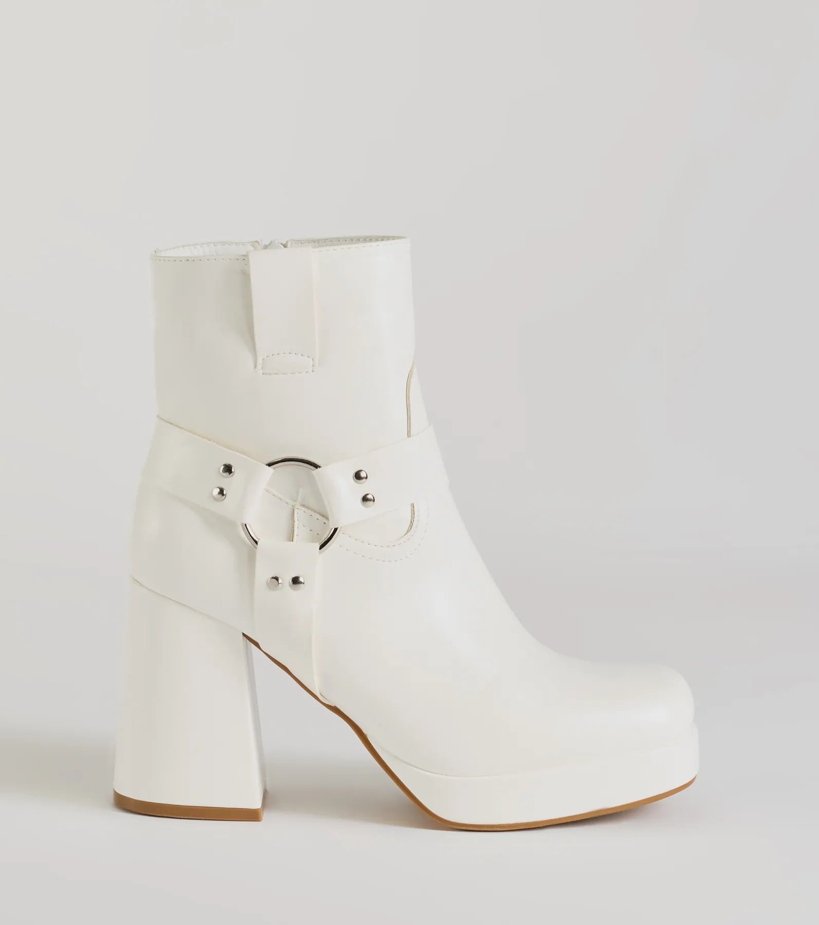 Ultimate Hot Girl Walk Booties - Edgy Moto Block Heel Platform