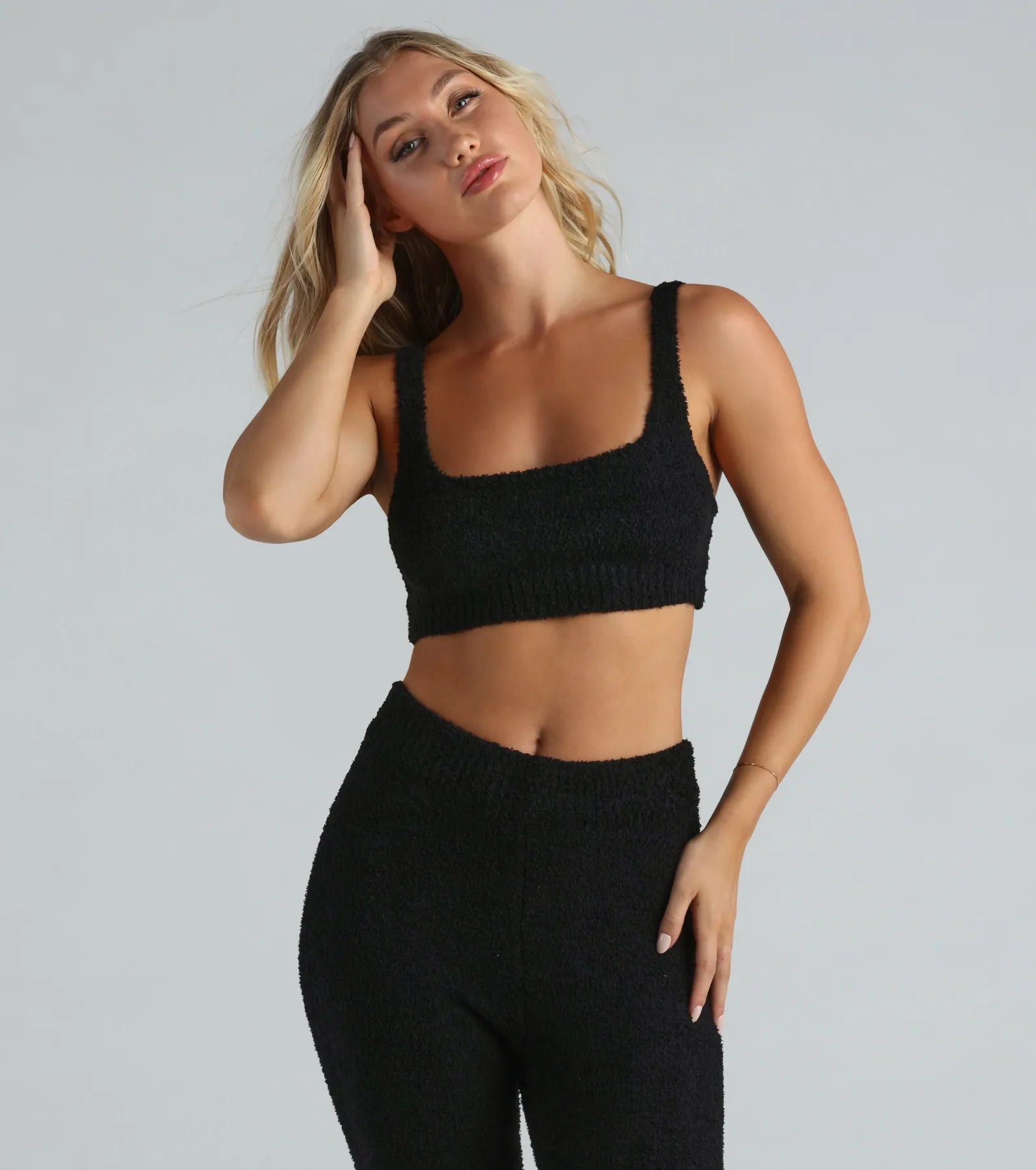 Ultimate Comfort Chenille Crop Pajama Top