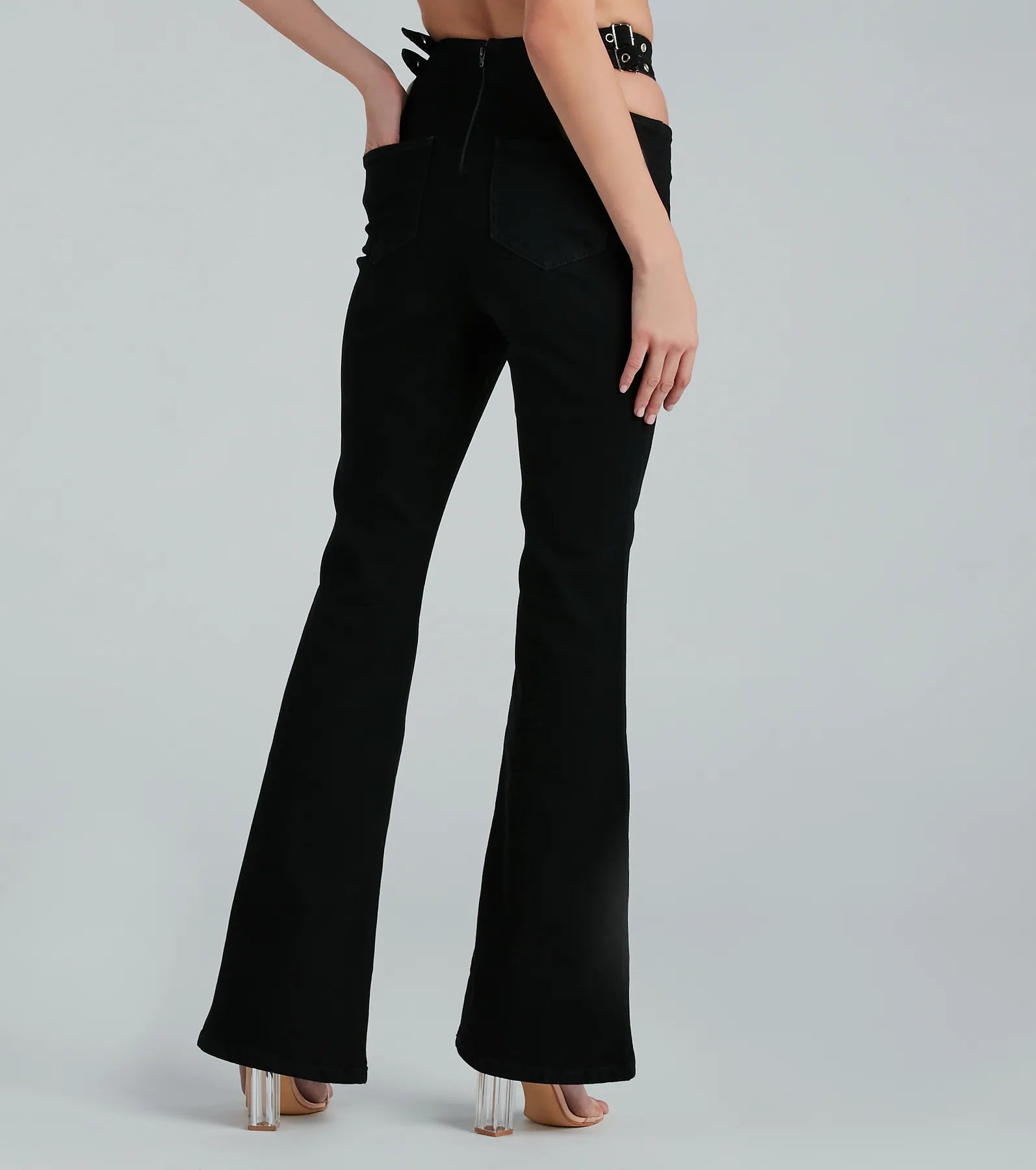 Ultimate Y2K High-Rise Cutout Flare Jeans