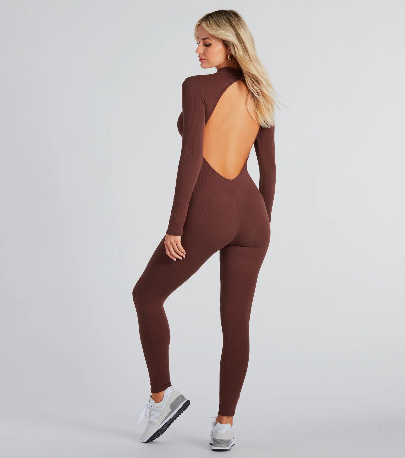 Premium Long Sleeve Open Back Catsuit - Ultimate Comfort & Style