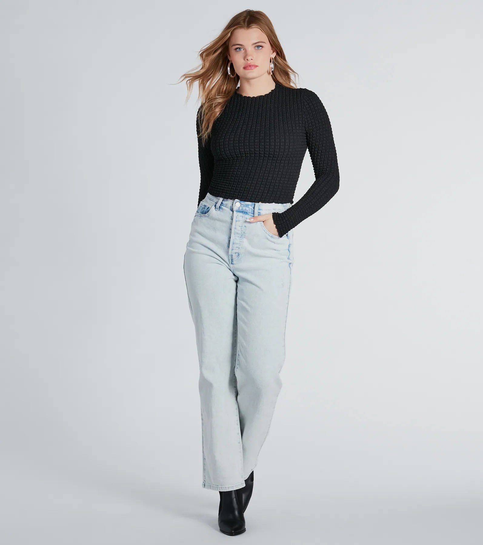 Premium Textured Knit Crop Top - Ultimate Wardrobe Essential