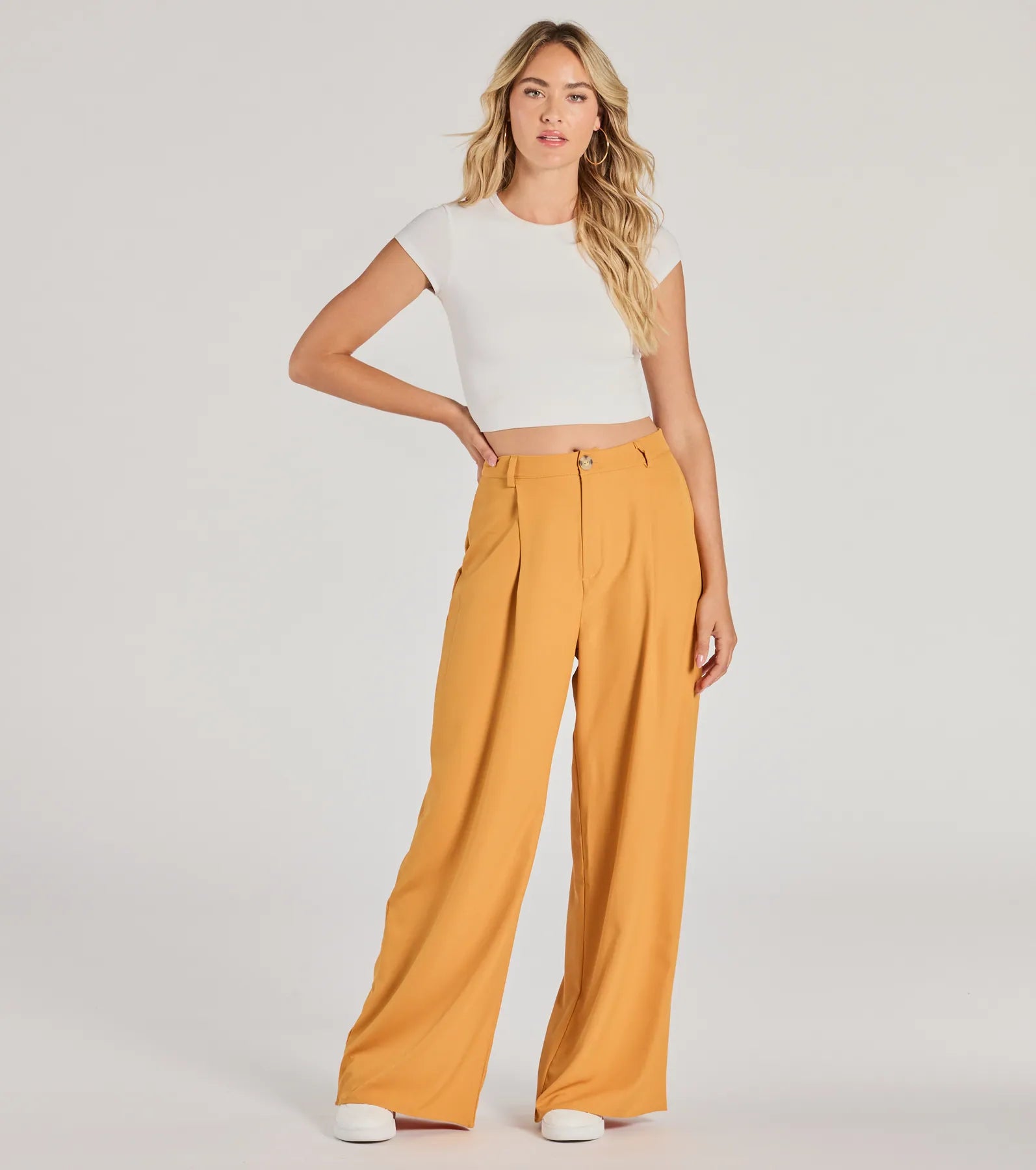 Premium High-Rise Wide Leg Trousers for Effortless Elegance