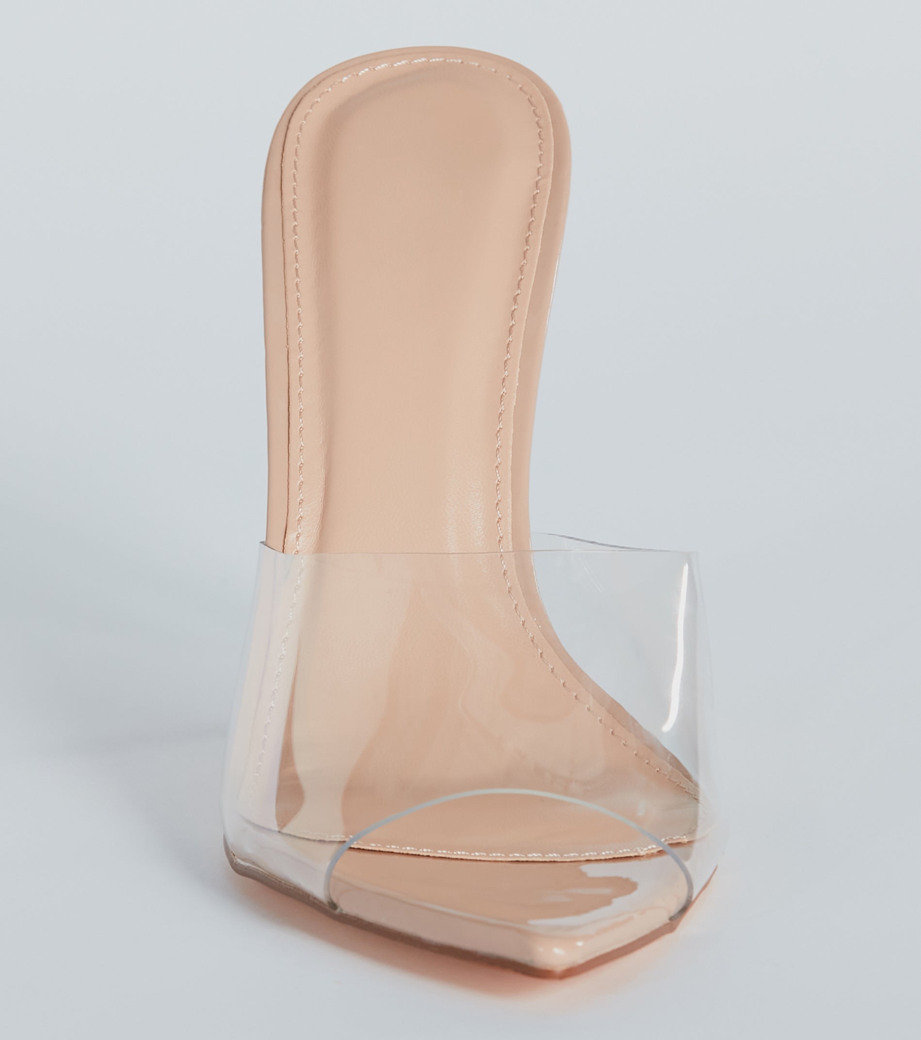 Ultimate Chic Vibes Clear Strap Stiletto Mules