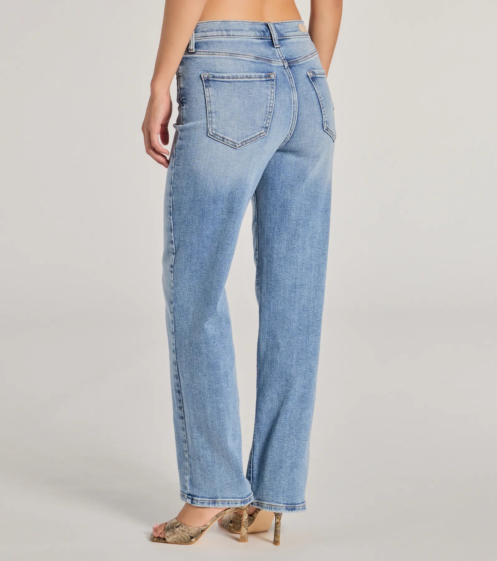 Ultimate Comfort High-Rise Straight-Leg Denim Jeans