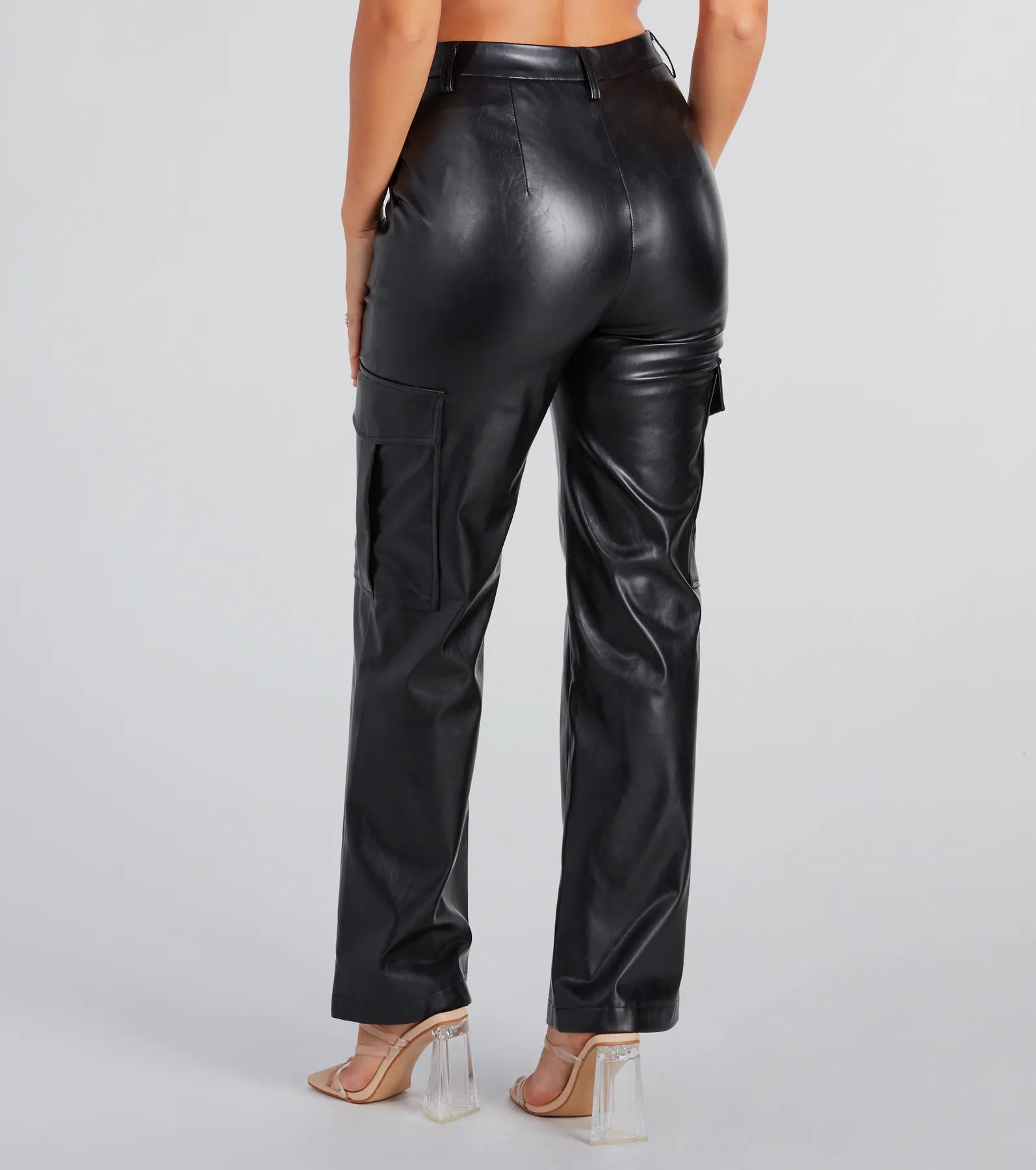 Premium Faux Leather Cargo Pants - Ultimate Style Upgrade