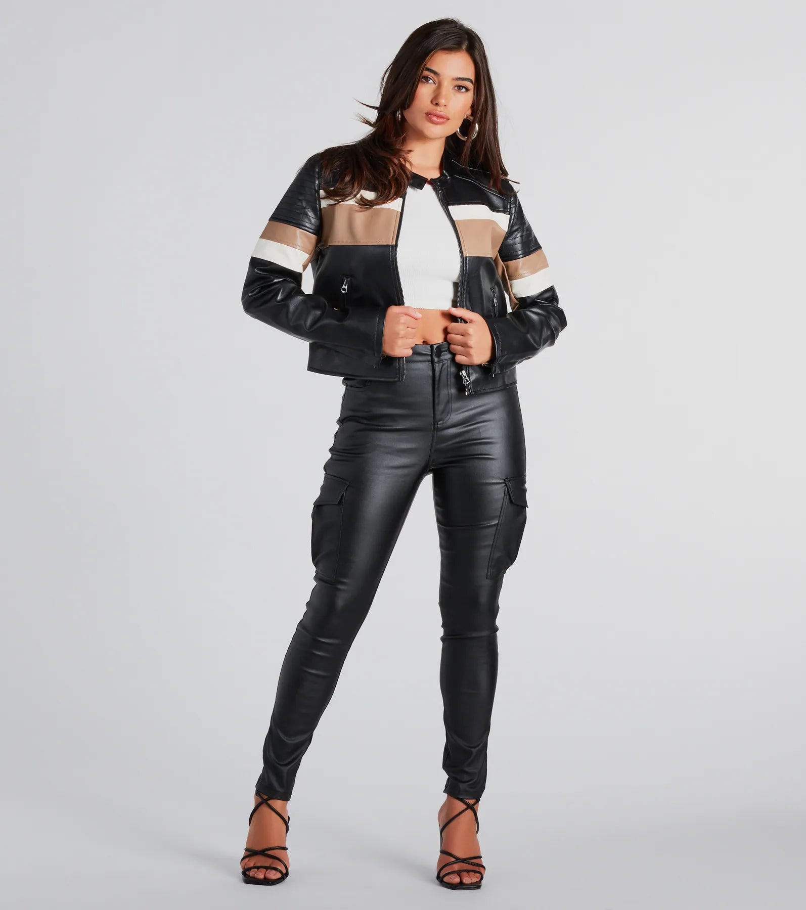 Premium Night Drives Faux Leather Moto Jacket - Ultimate Style Upgrade