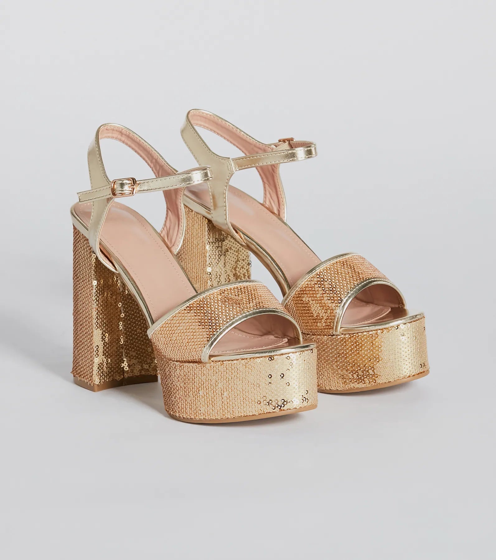 Ultimate Sparkle Sequin Platform Heels