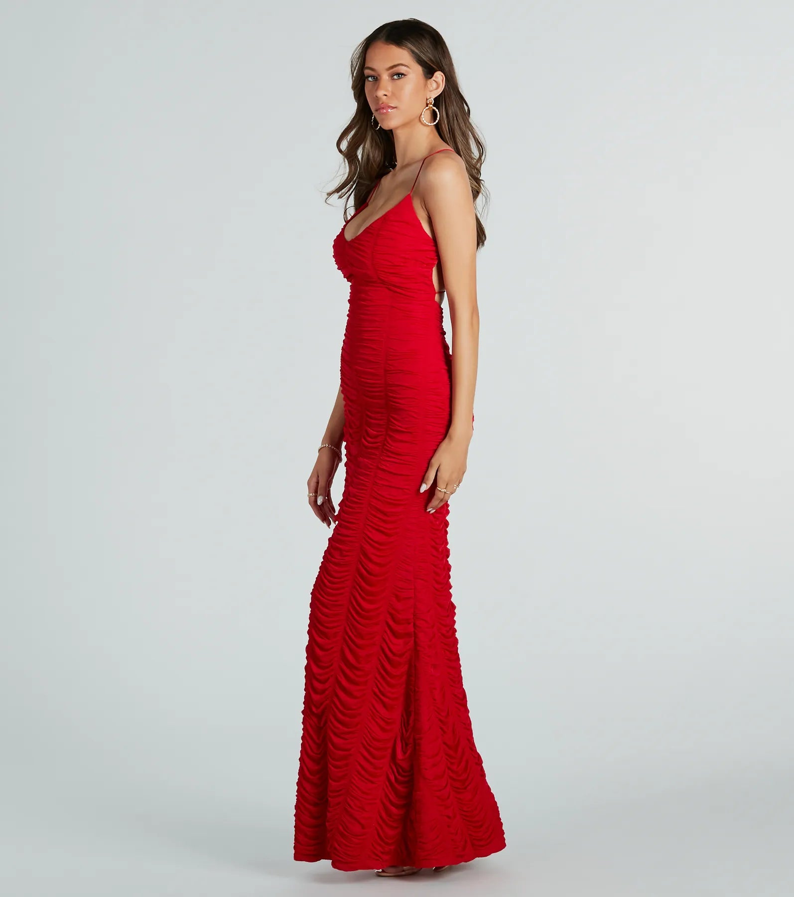 Ultimate Nala Elegant Ruched Mermaid Gown