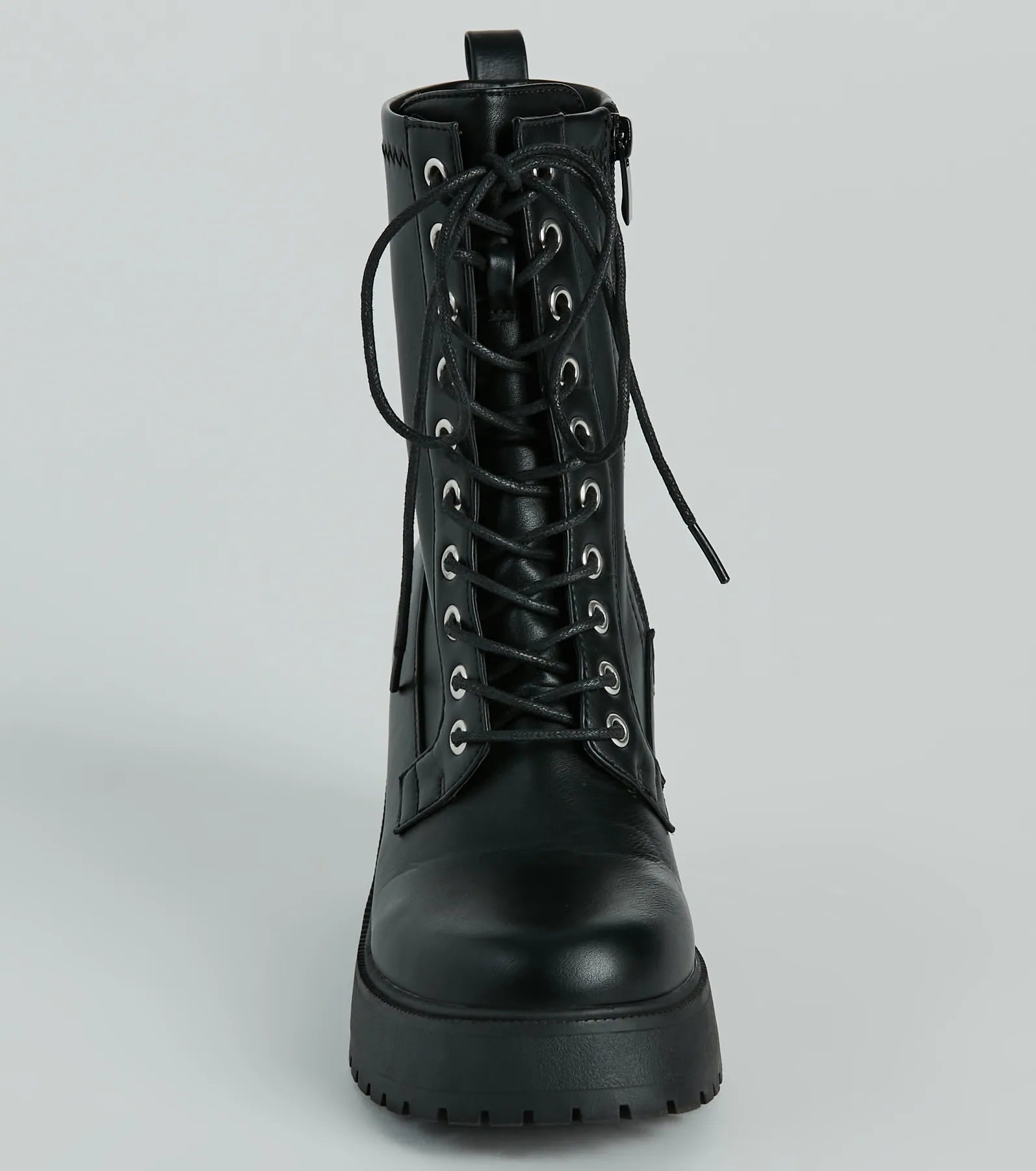 Ultimate Tough Girl Chic Platform Combat Booties