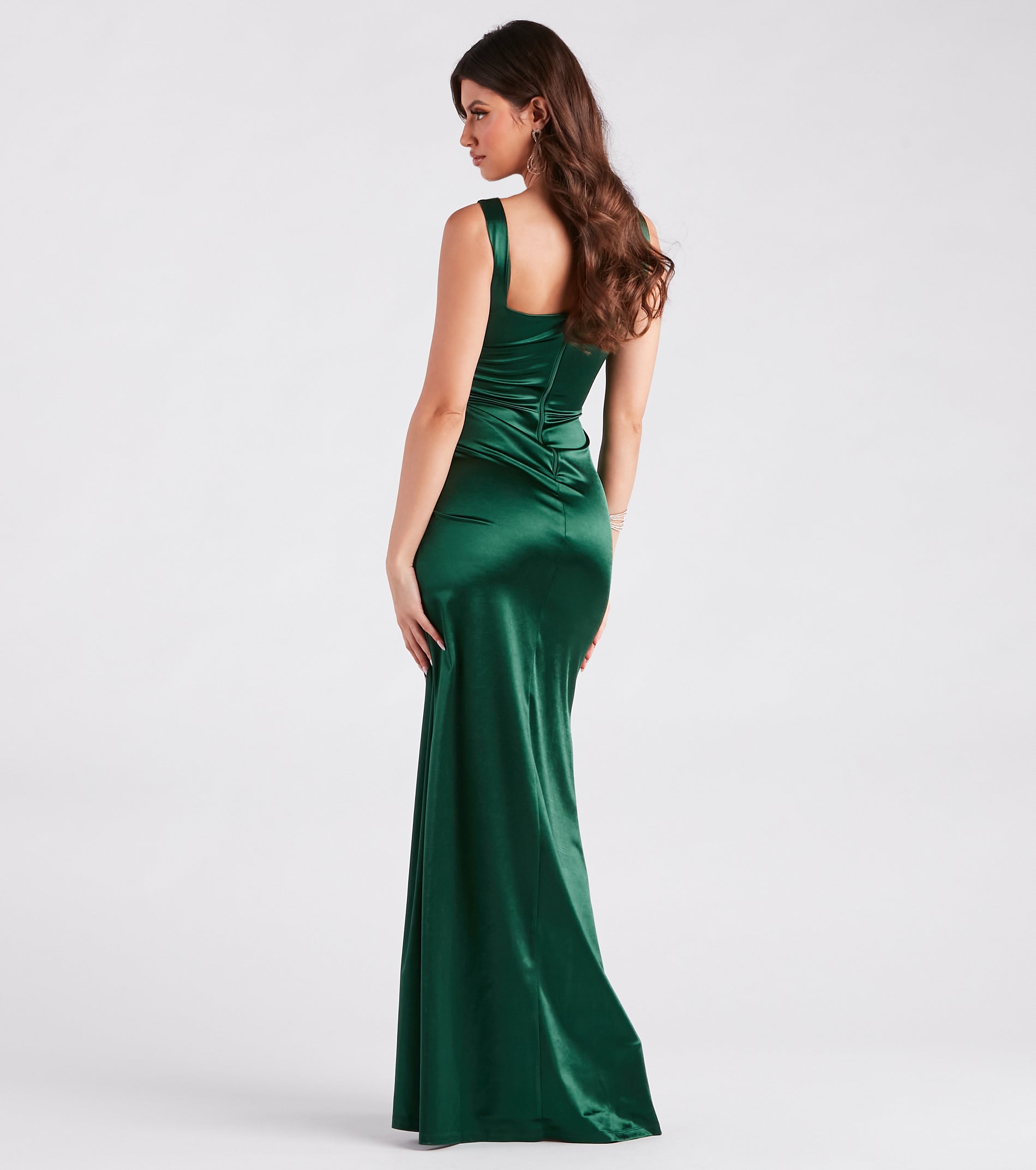 Ultimate Ameera Premium Satin Corset Mermaid Gown