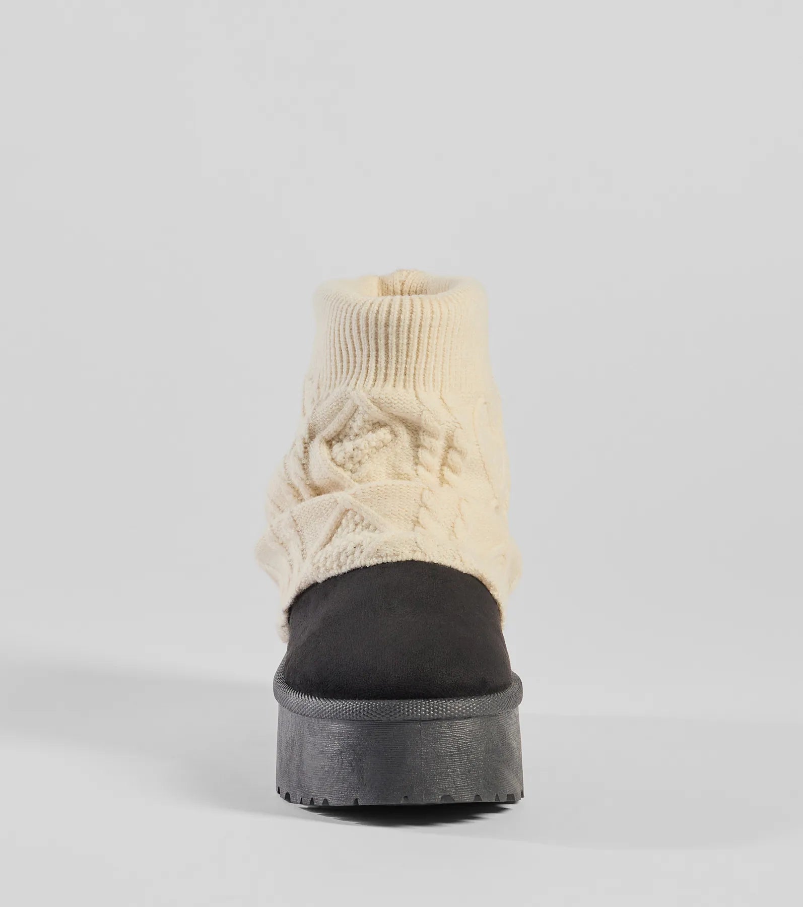 Premium Cozy Vibes Cable Knit Platform Slippers - Ultimate Comfort