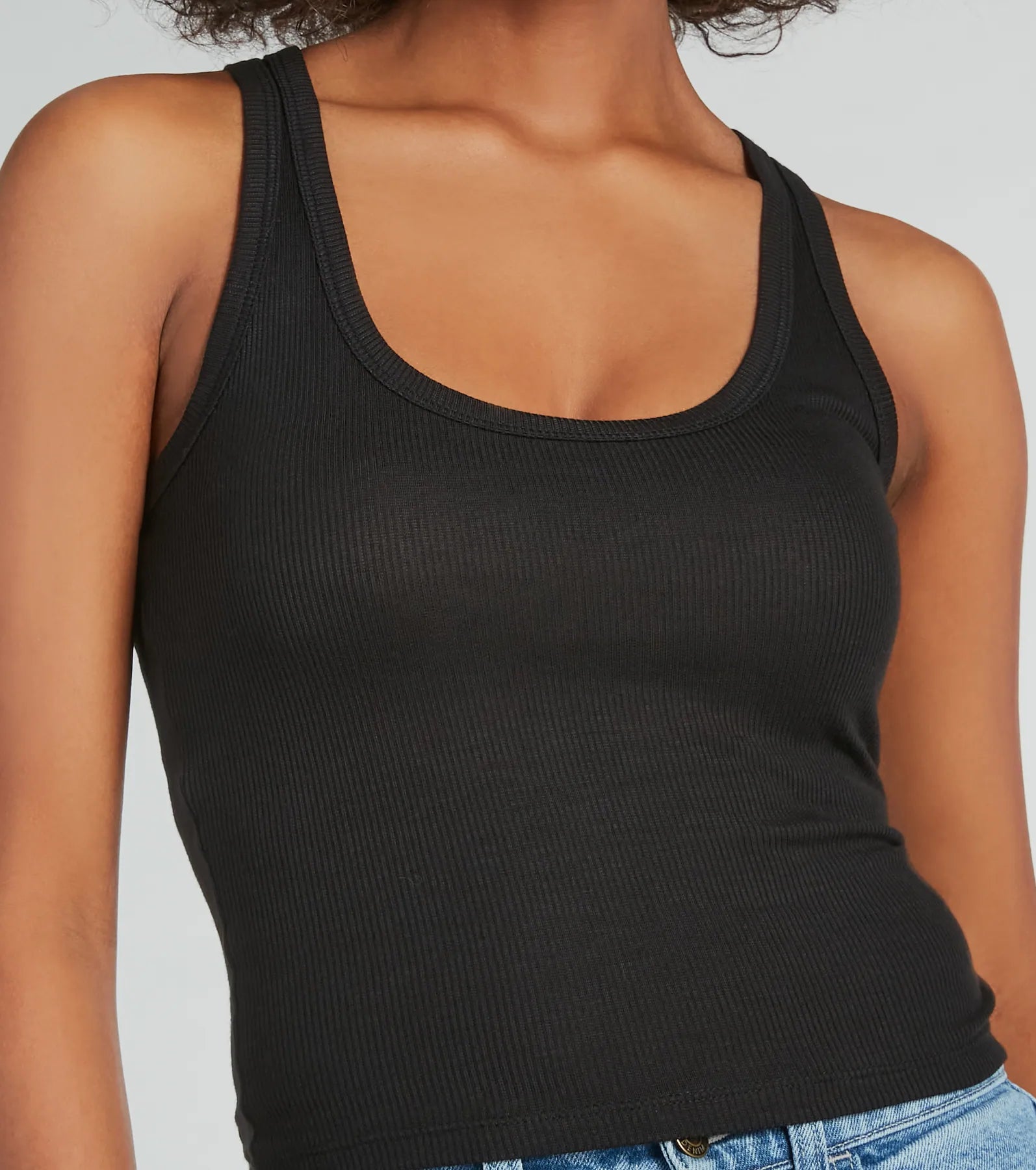 Ultimate Ribbed Knit Scoop Neck Tank Top - Your New Wardrobe Essential