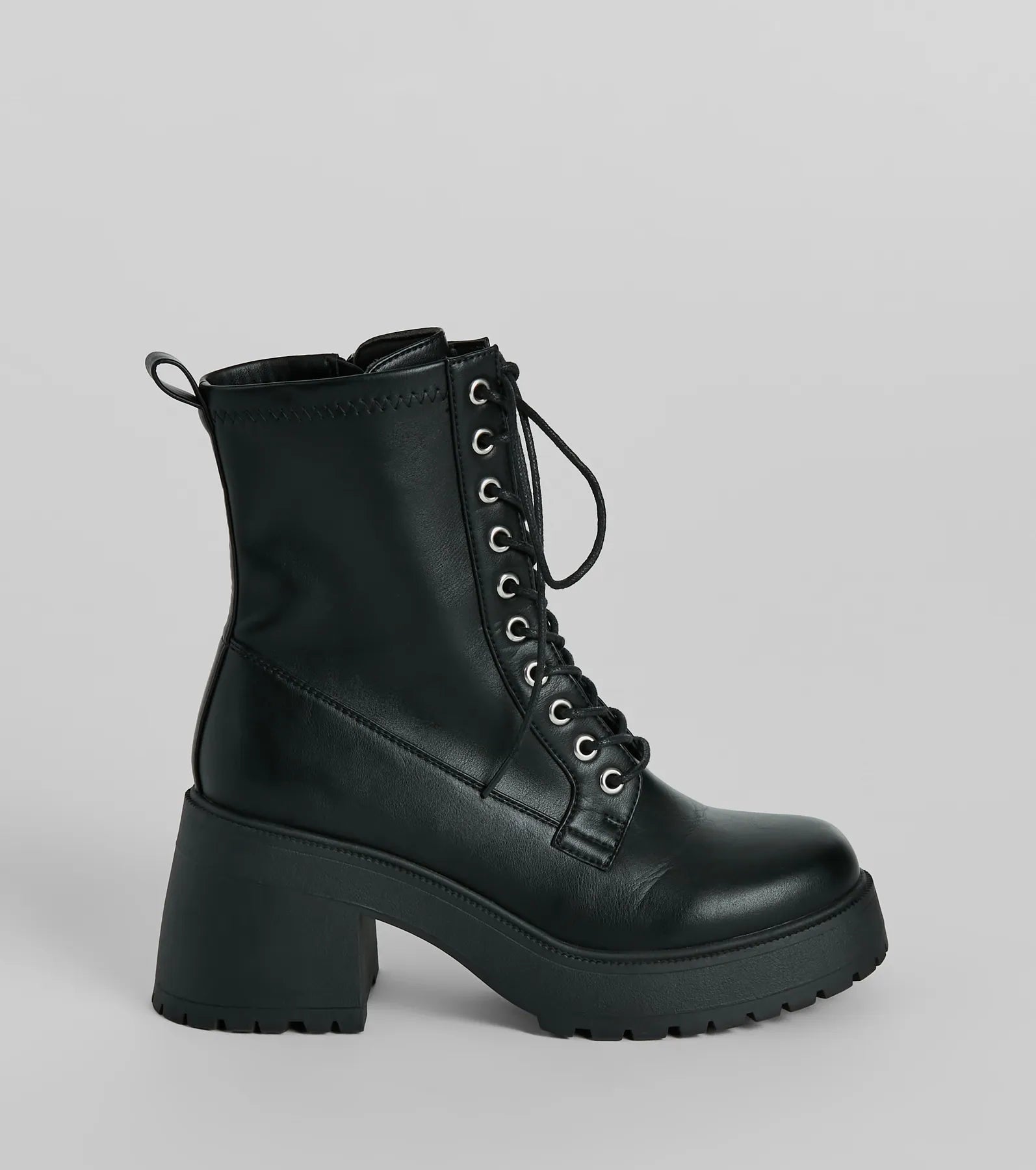 Ultimate Tough Girl Chic Platform Combat Booties