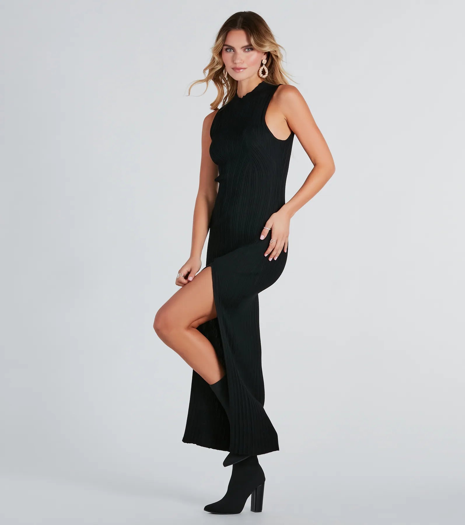 Ultimate Comfort Sleeveless Maxi Sweater Dress